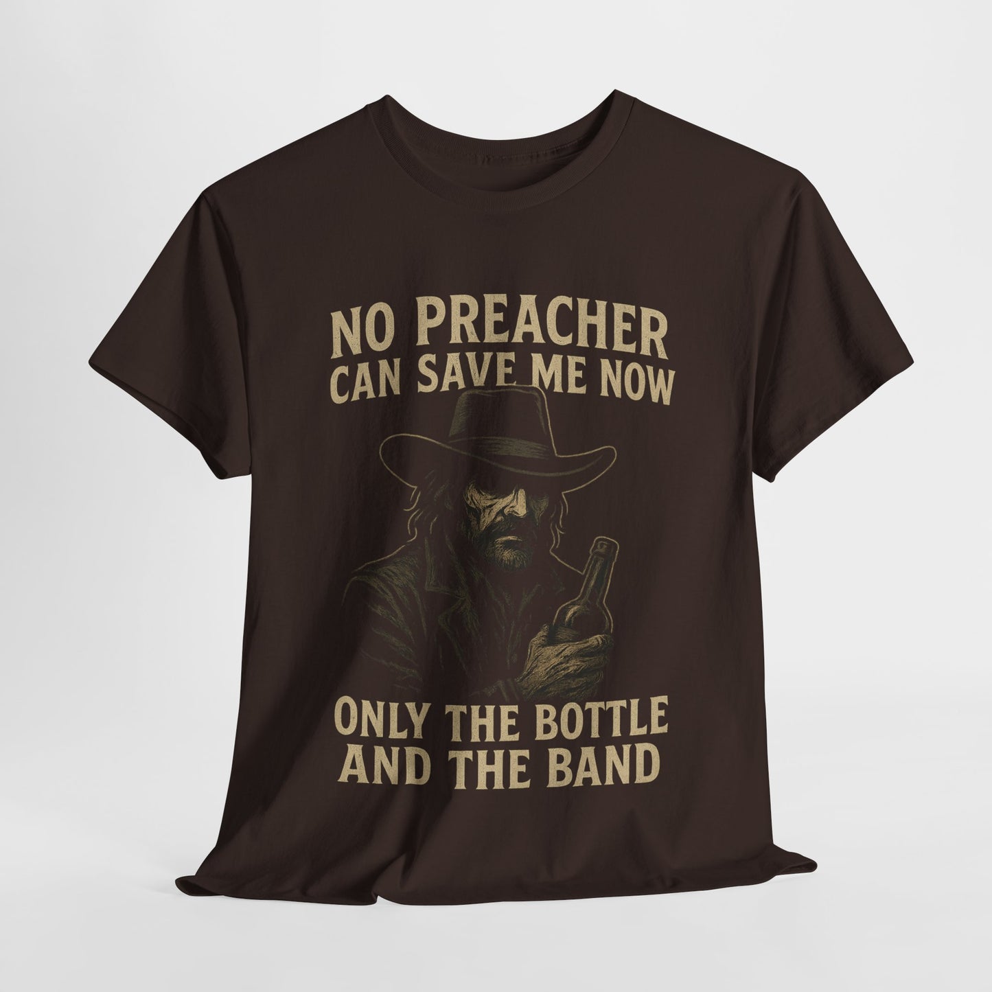 No Preacher Can Save Me - Unisex Heavy Cotton Tee
