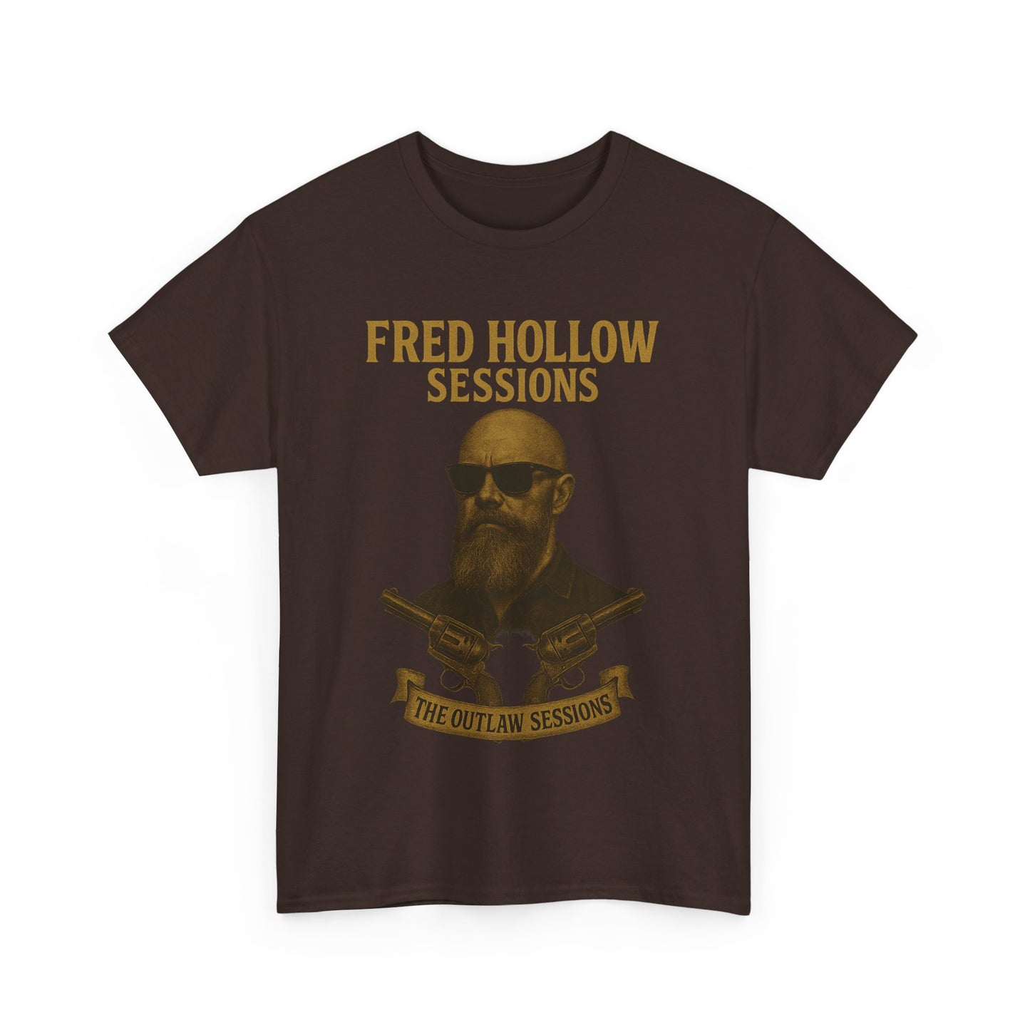 Fred Hollow – The Outlaw Sessions: Railroad Saint -Unisex Heavy Cotton Tee