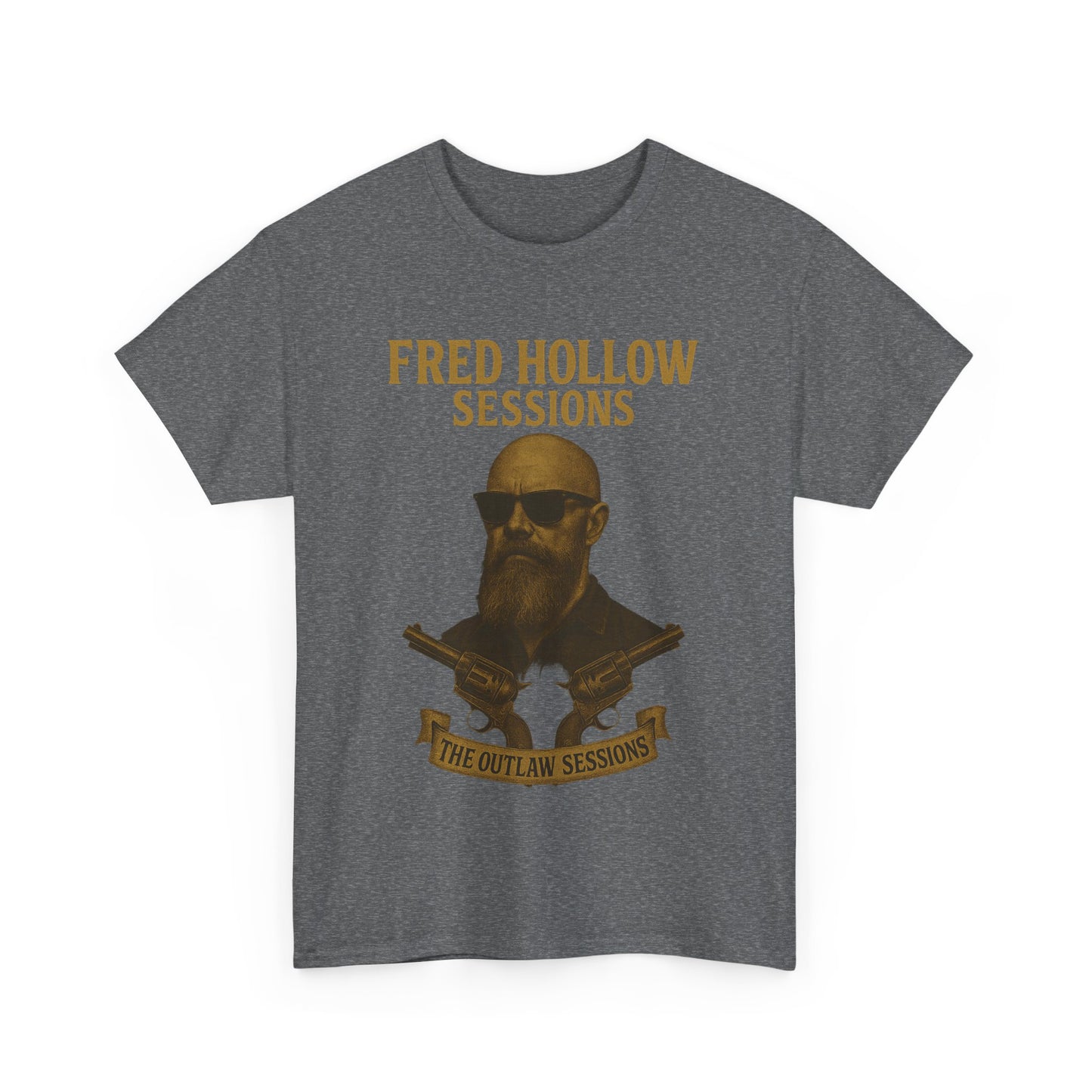 Fred Hollow – The Outlaw Sessions: Railroad Saint -Unisex Heavy Cotton Tee