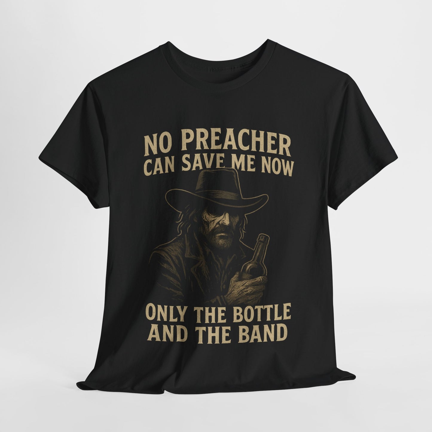 No Preacher Can Save Me - Unisex Heavy Cotton Tee