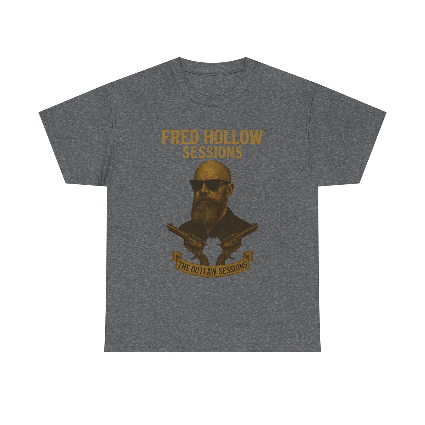 Fred Hollow – The Outlaw Sessions: Railroad Saint -Unisex Heavy Cotton Tee
