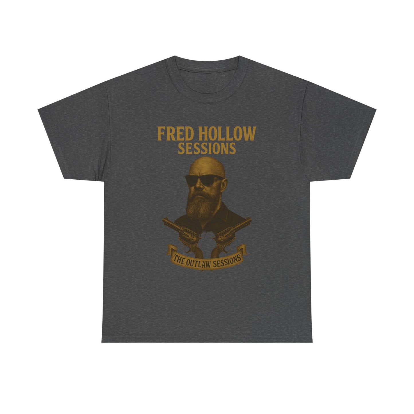 Fred Hollow – The Outlaw Sessions: Railroad Saint -Unisex Heavy Cotton Tee
