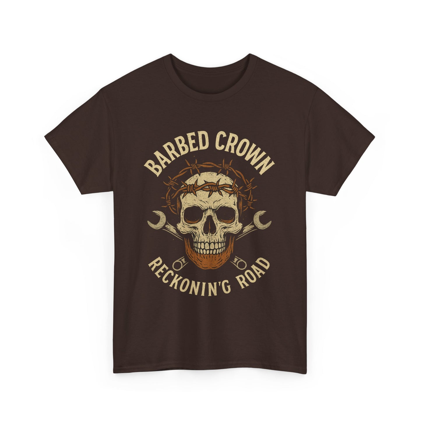 Outlaw Heart – Vintage Engine Emblem - Unisex Heavy Cotton Tee