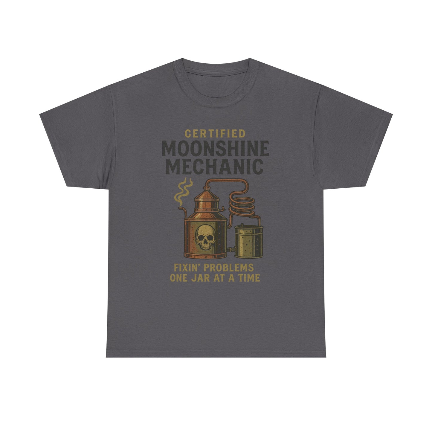 Moonshine Mechanic- Unisex Heavy Cotton Tee