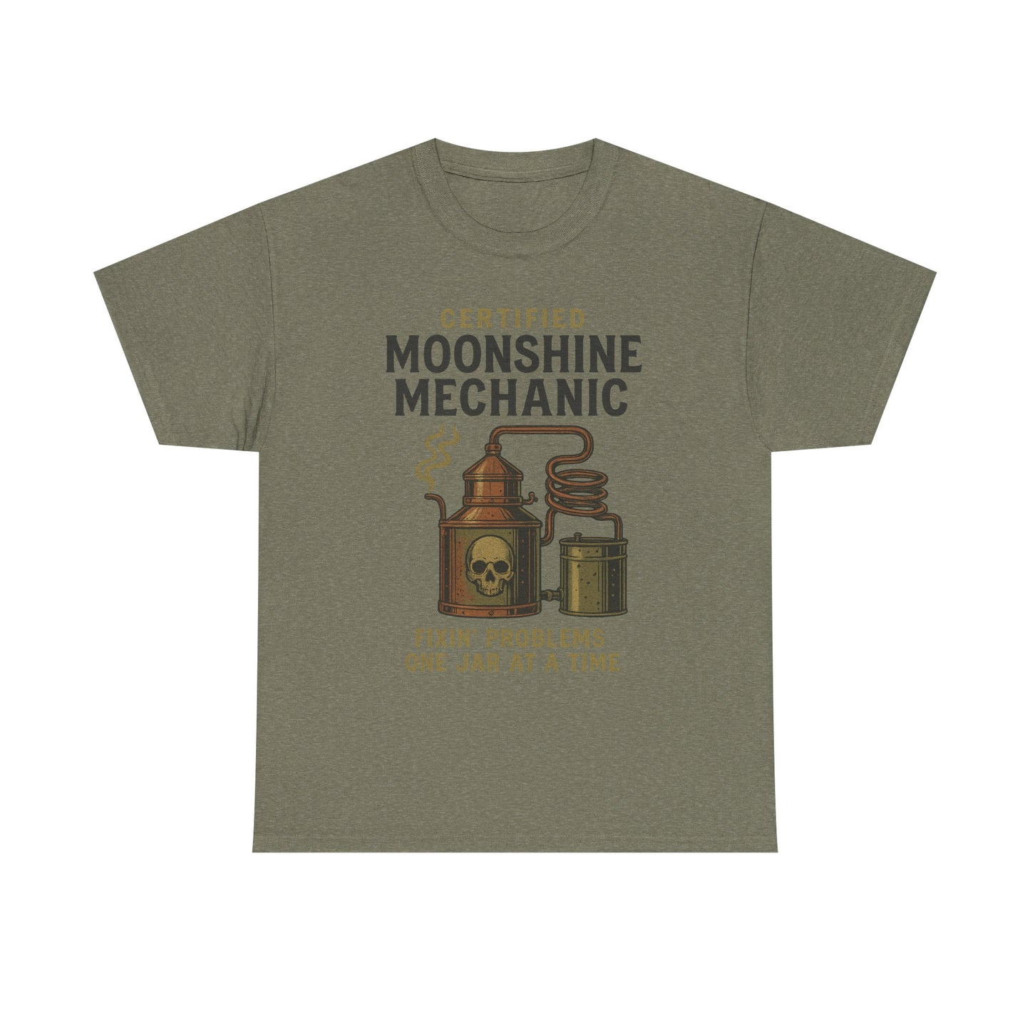 Moonshine Mechanic- Unisex Heavy Cotton Tee