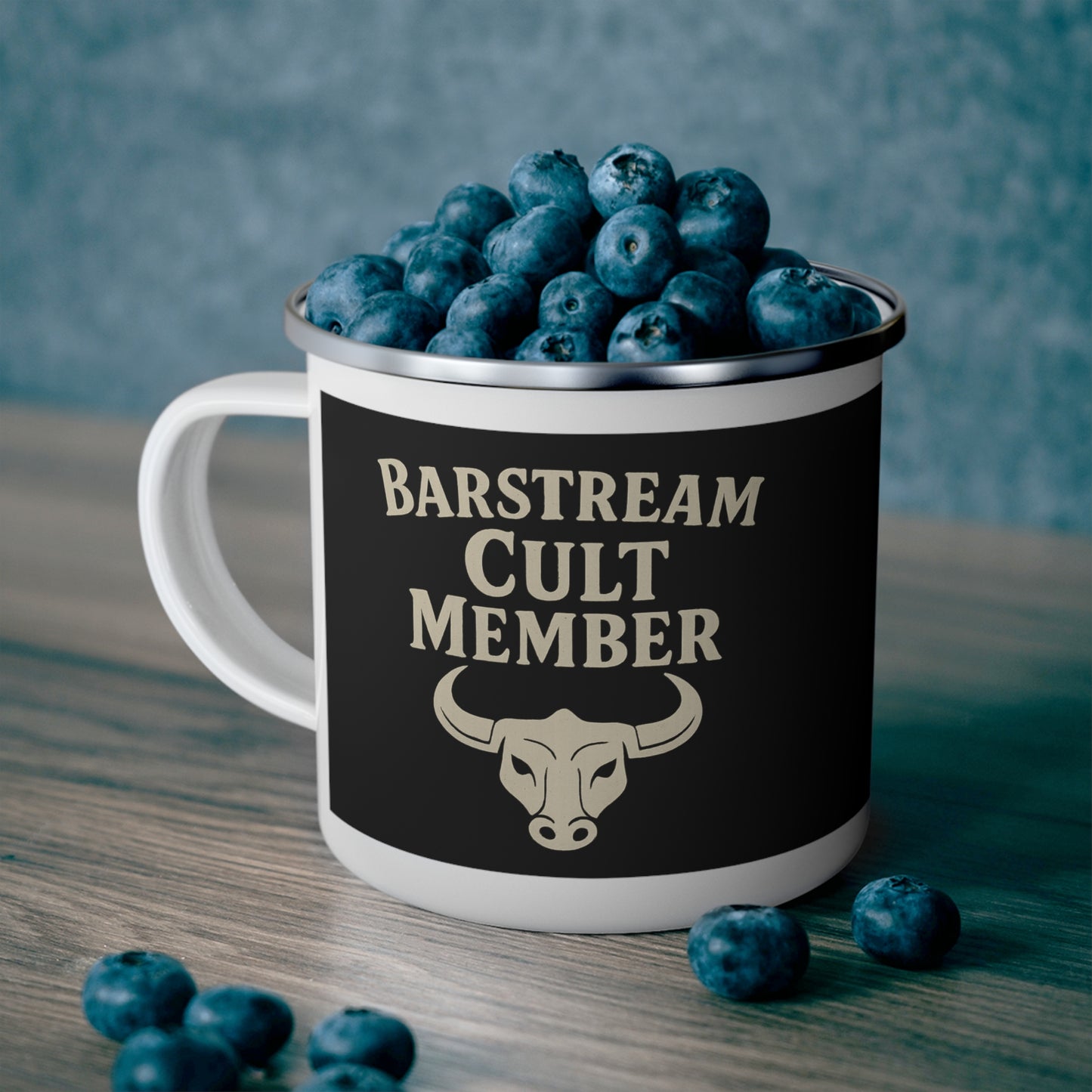 Barstream Cult Member – Enamel Camping Mug