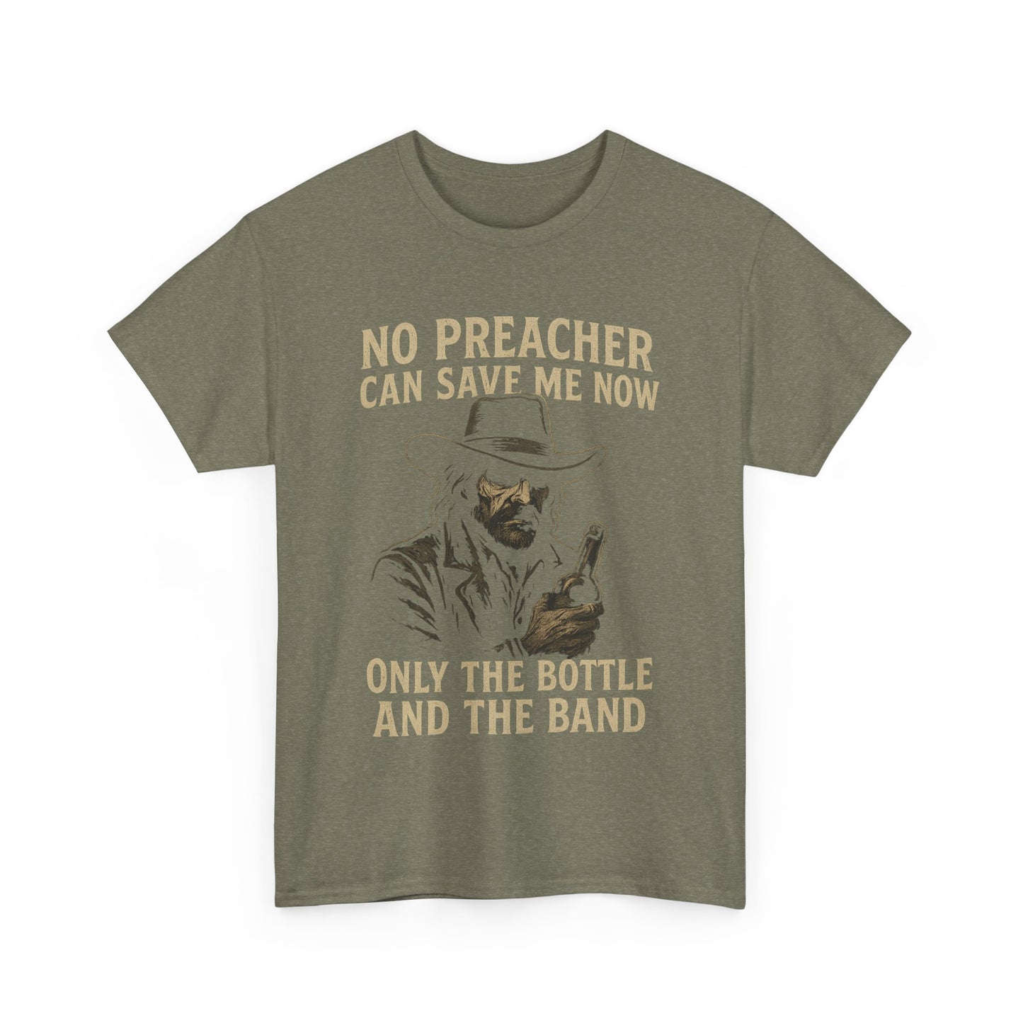 No Preacher Can Save Me - Unisex Heavy Cotton Tee