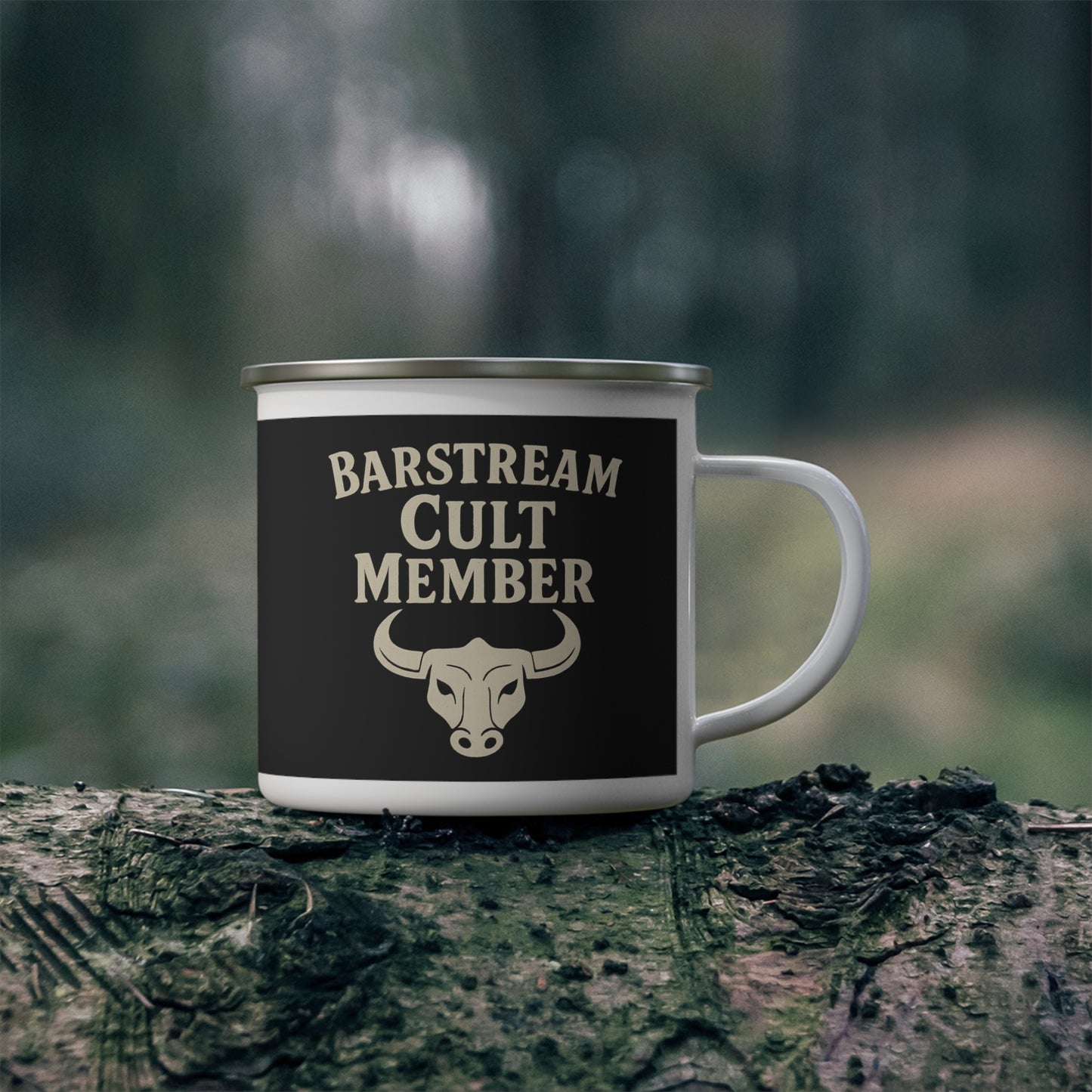 Barstream Cult Member – Enamel Camping Mug
