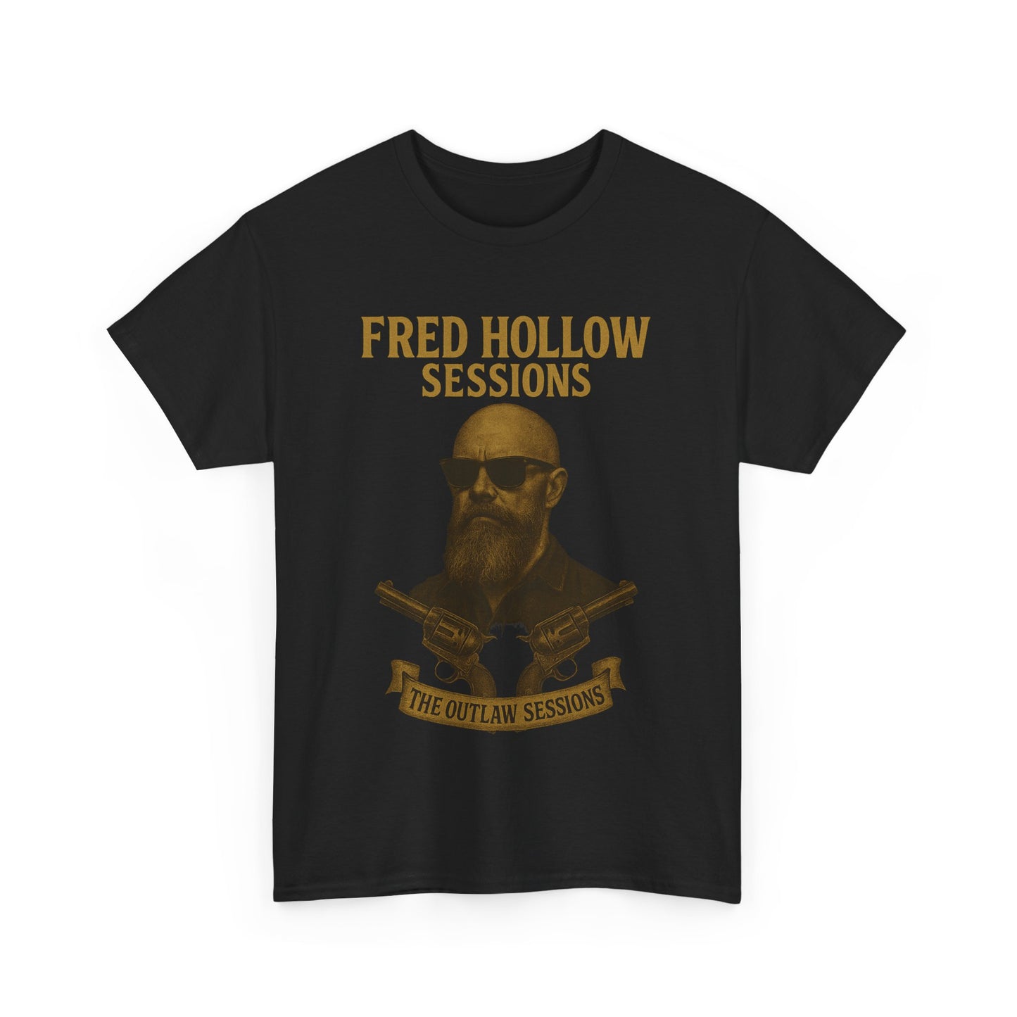 Fred Hollow – The Outlaw Sessions: Railroad Saint -Unisex Heavy Cotton Tee