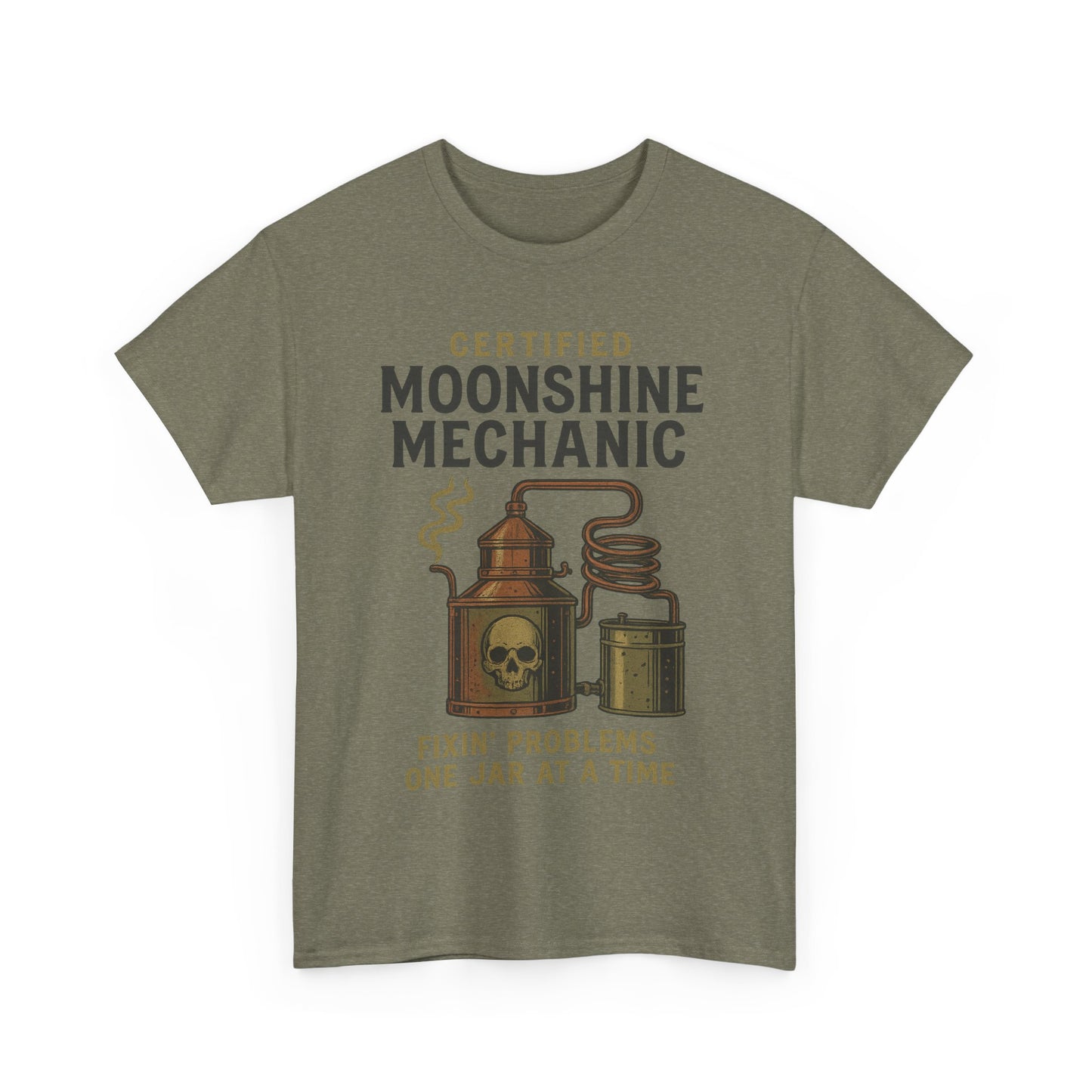 Moonshine Mechanic- Unisex Heavy Cotton Tee