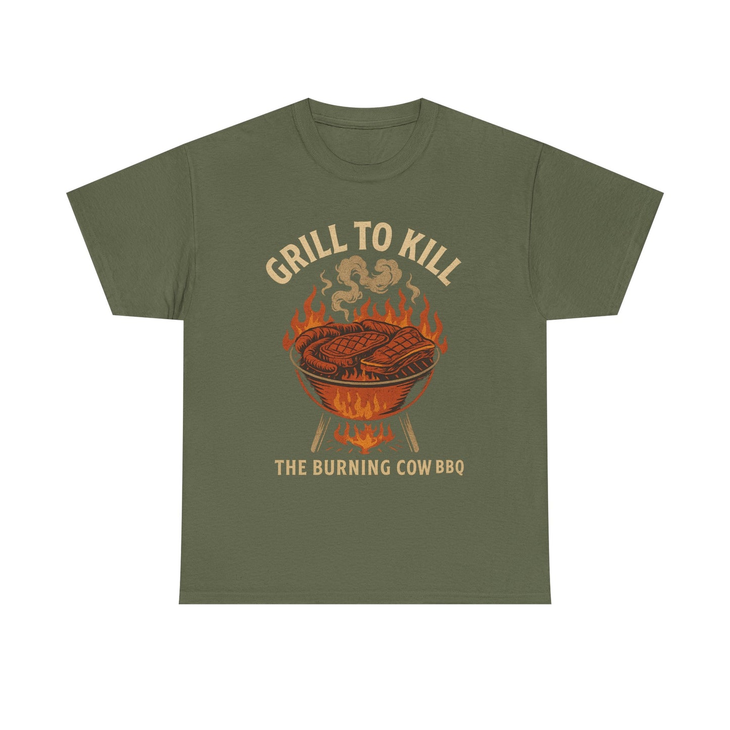 Grill to Kill – The Burning Cow BBQ | Outlaw T-Shirt