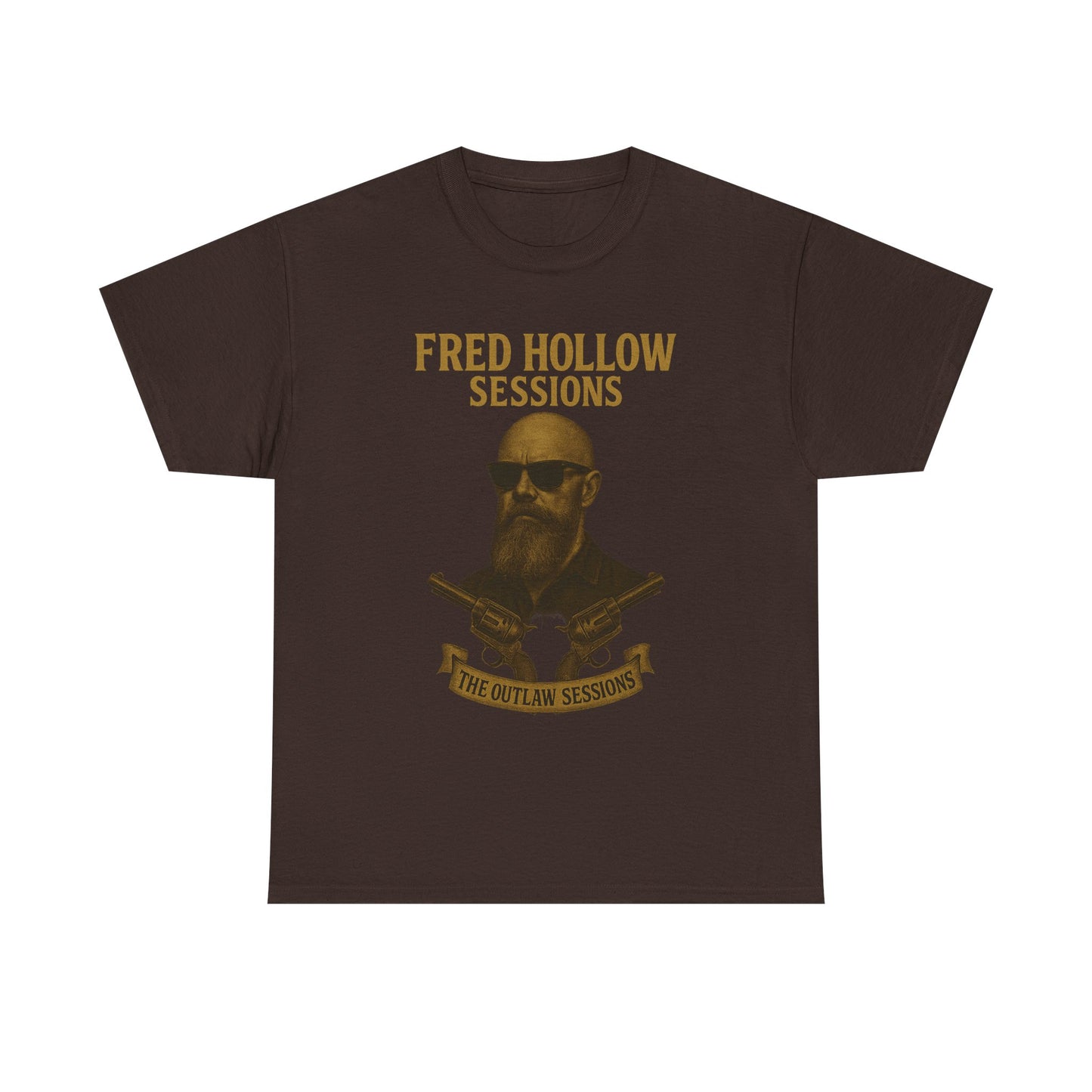 Fred Hollow – The Outlaw Sessions: Railroad Saint -Unisex Heavy Cotton Tee
