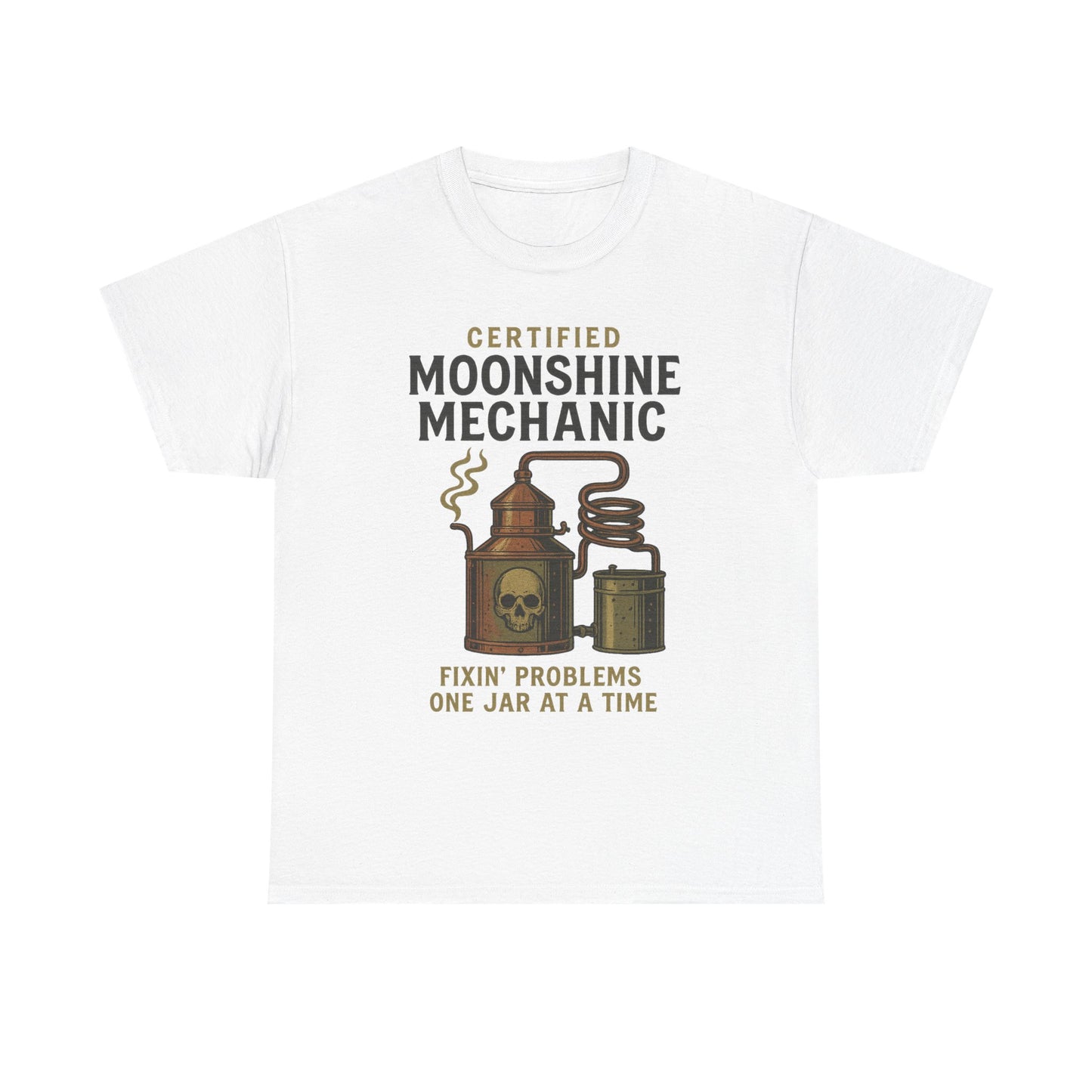 Moonshine Mechanic- Unisex Heavy Cotton Tee