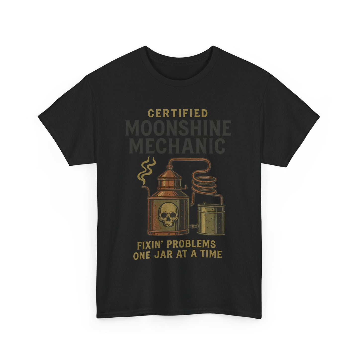 Moonshine Mechanic- Unisex Heavy Cotton Tee