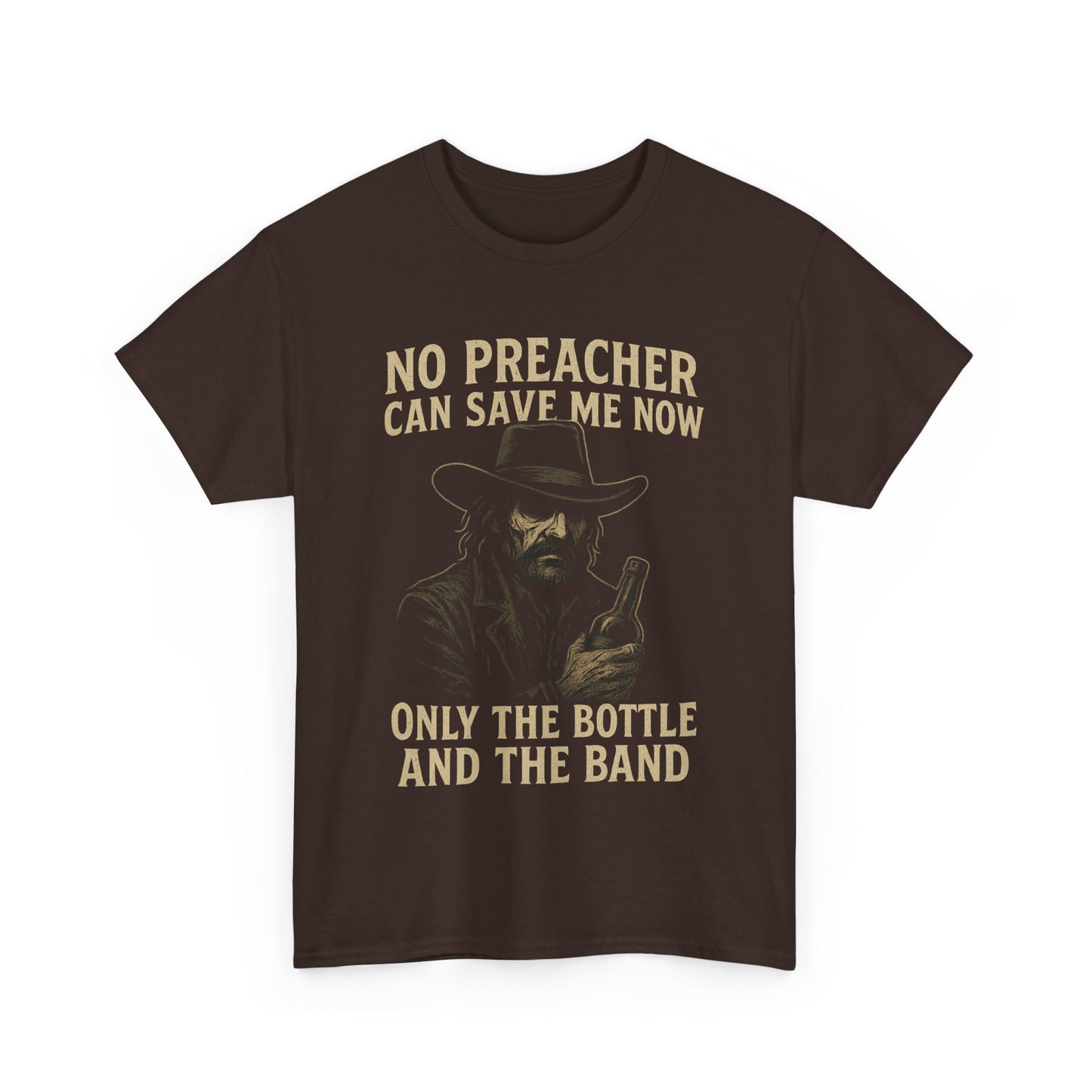 No Preacher Can Save Me - Unisex Heavy Cotton Tee