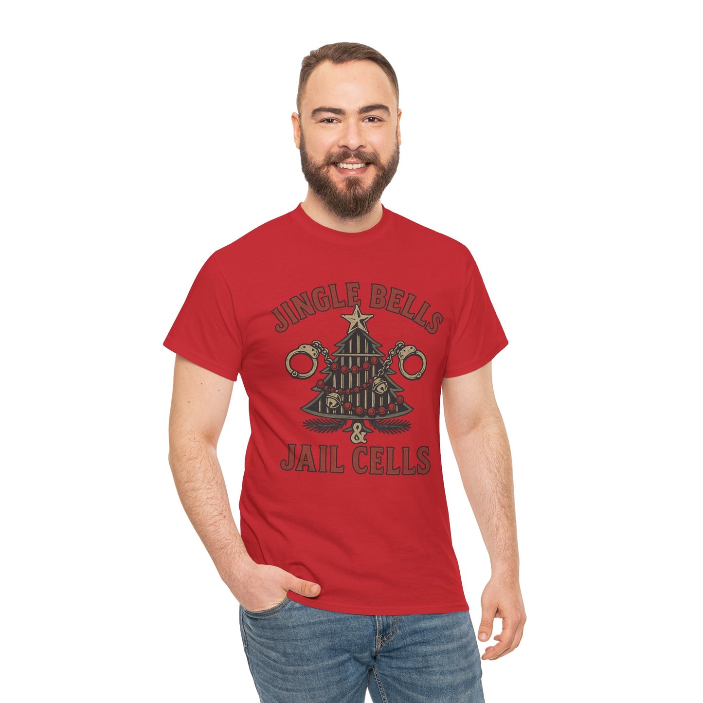 Jingle Bells & Jail Cells – Outlaw Christmas Tee