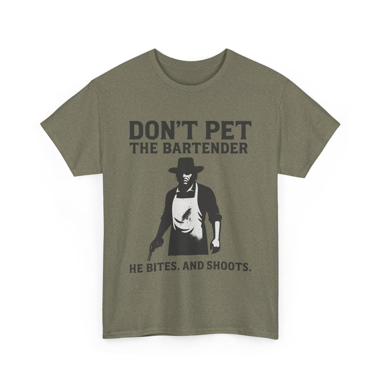 🥃 Don’t Pet the Bartender - Unisex Heavy Cotton Tee
