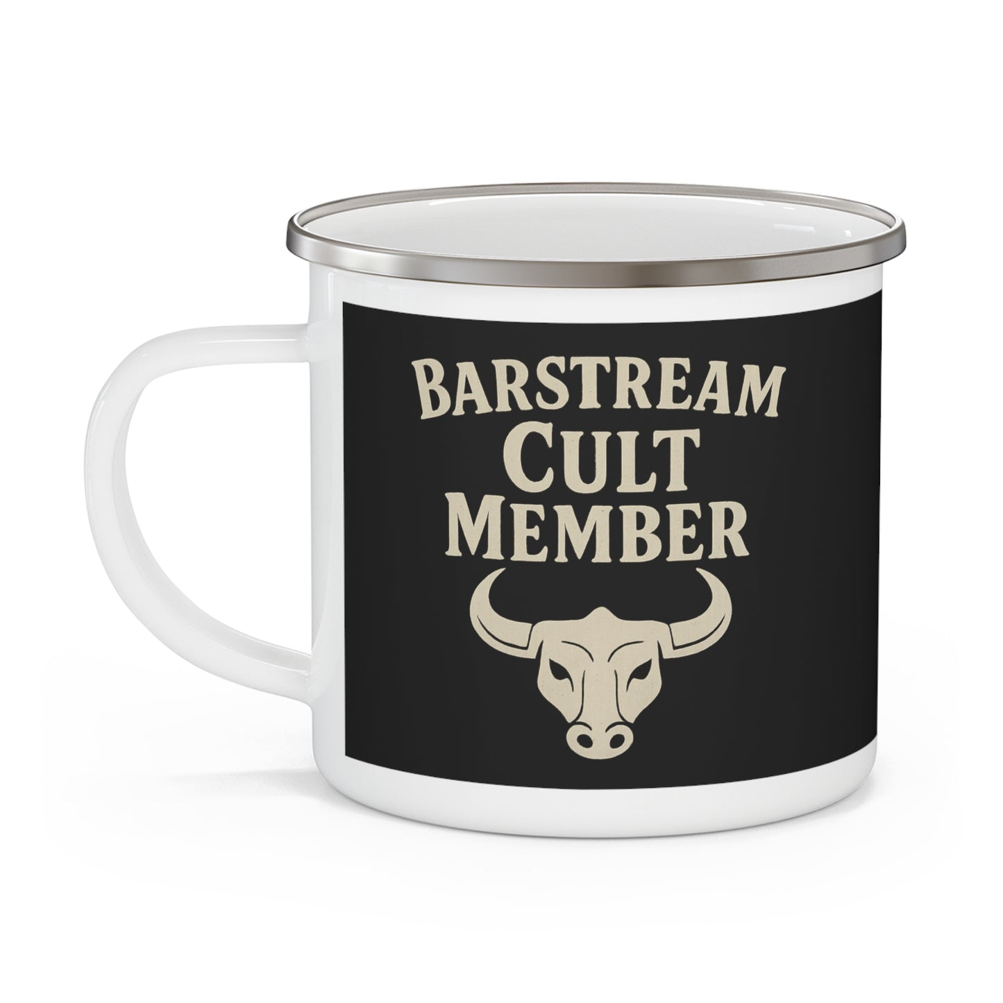 Barstream Cult Member – Enamel Camping Mug