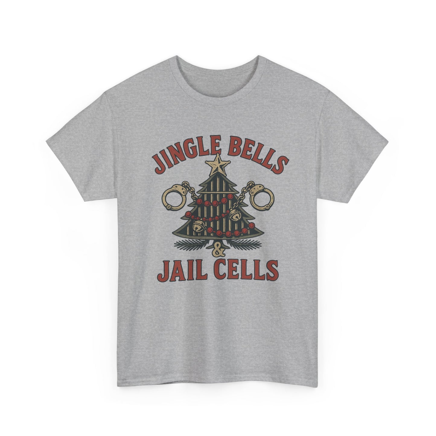 Jingle Bells & Jail Cells – Outlaw Christmas Tee
