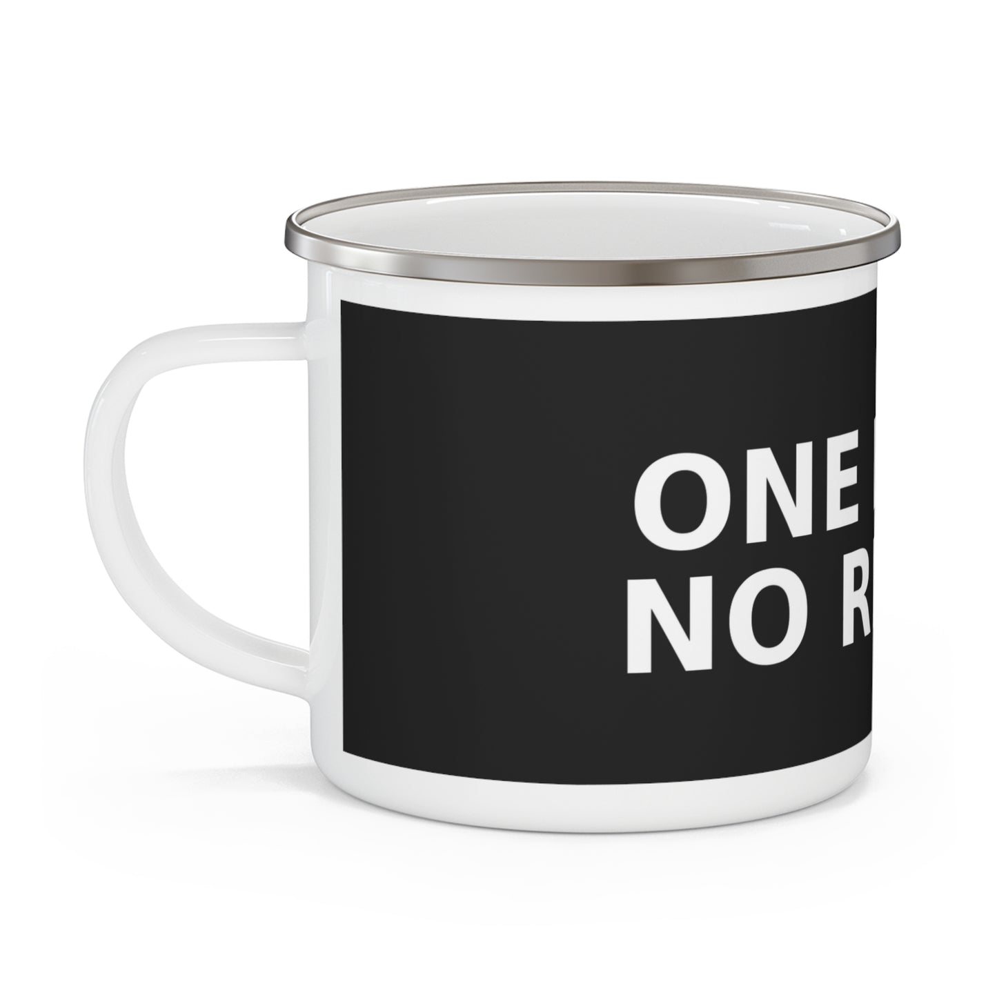 One Batch, No Reruns – Enamel Camping Mug