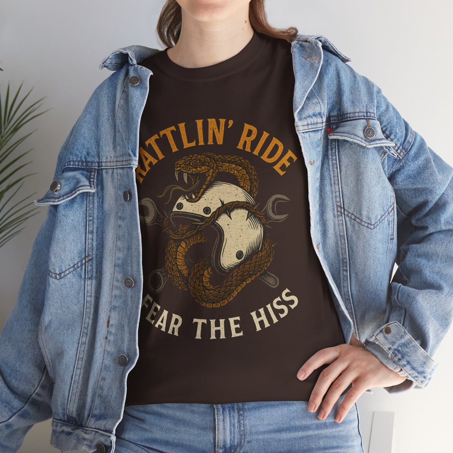 Rattlin’ Ride – Fear the Hiss - Unisex Heavy Cotton Tee