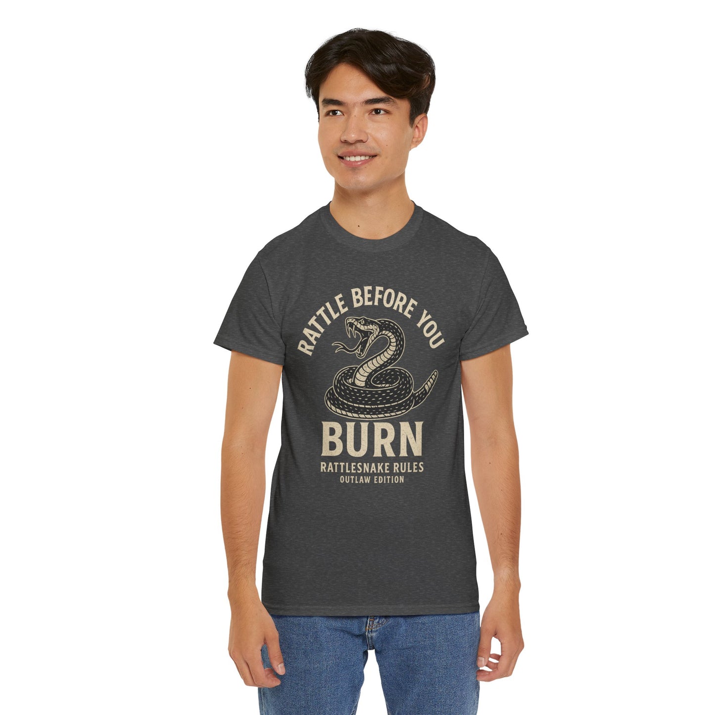 Rattle Before You Burn - Unisex Heavy Cotton Tee