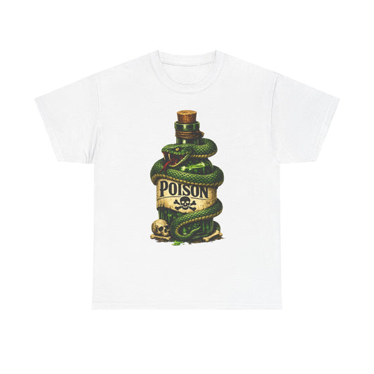 Snakebite Poison T-Shirt | Vintage Snake Bottle Design