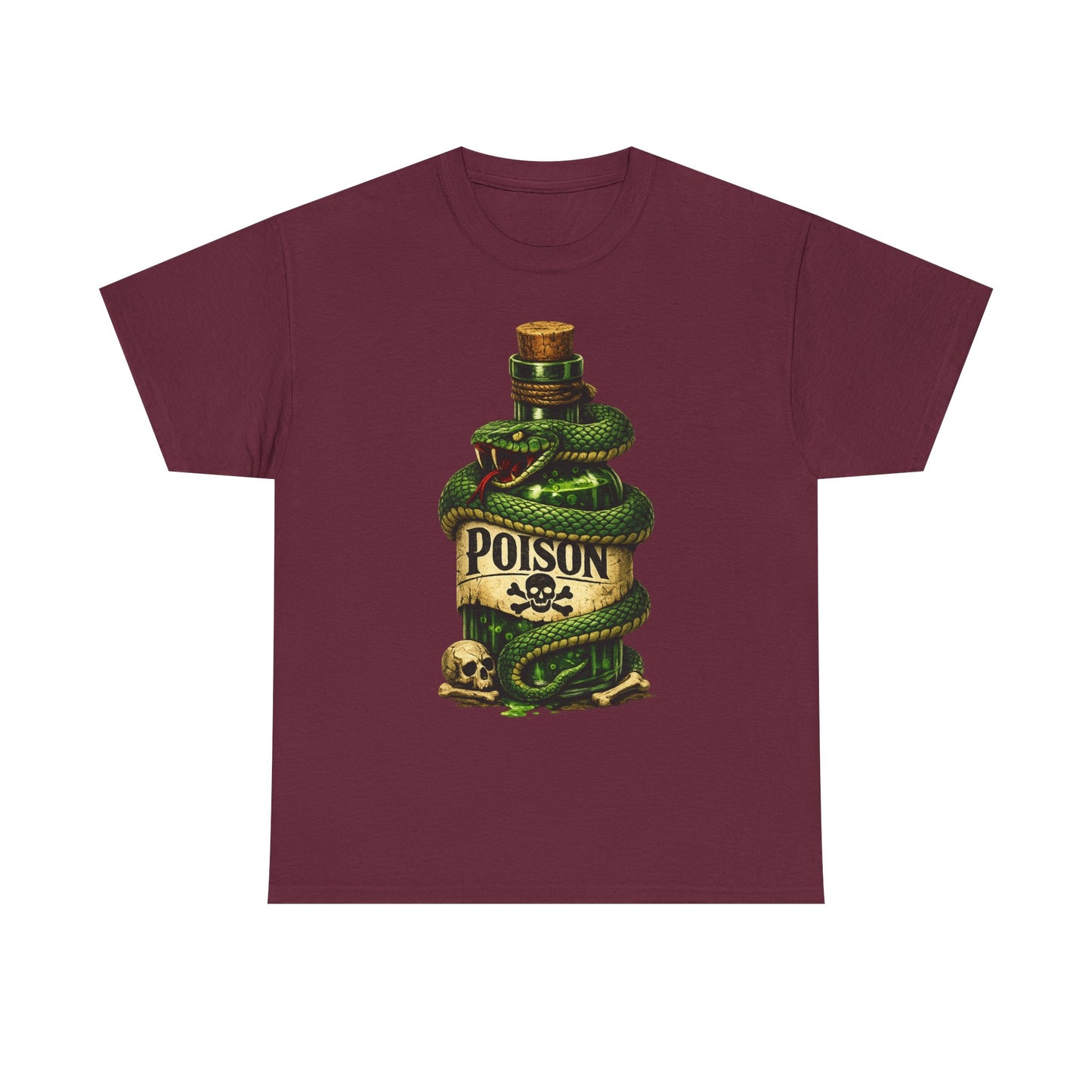 Snakebite Poison T-Shirt | Vintage Snake Bottle Design