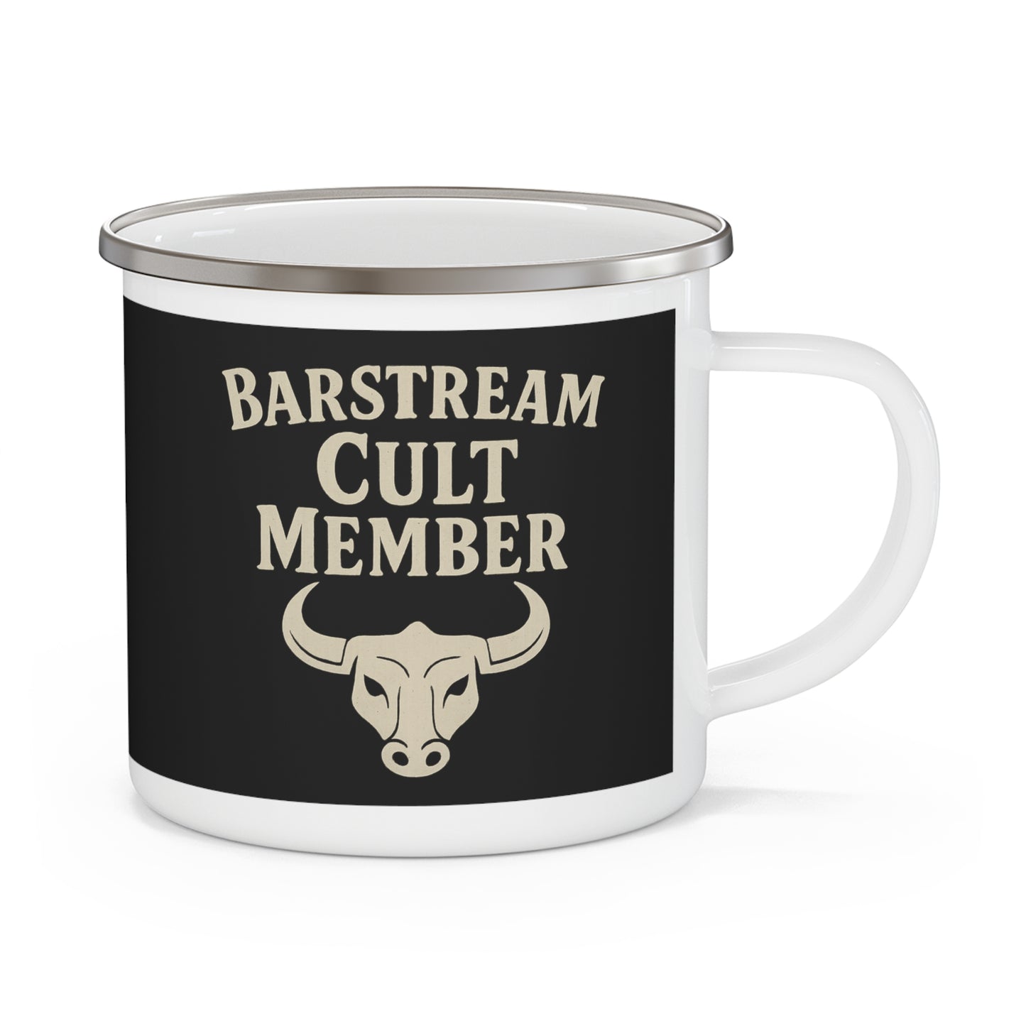 Barstream Cult Member – Enamel Camping Mug