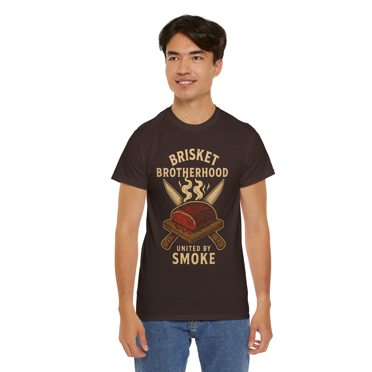 Brisket Brotherhood – United by Smoke | Outlaw BBQ T-Shirt