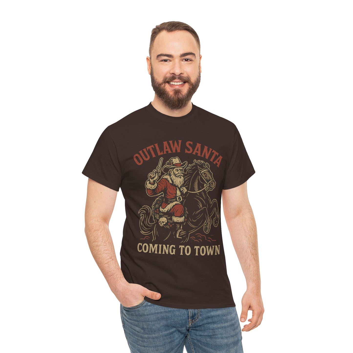 Silent Night in Outlaw Heaven – Western Christmas Tee