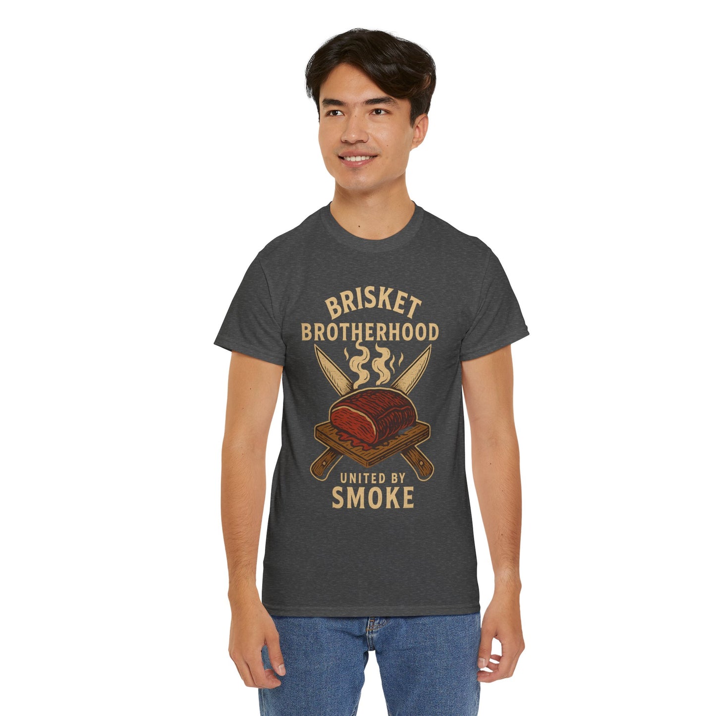 Brisket Brotherhood – United by Smoke | Outlaw BBQ T-Shirt