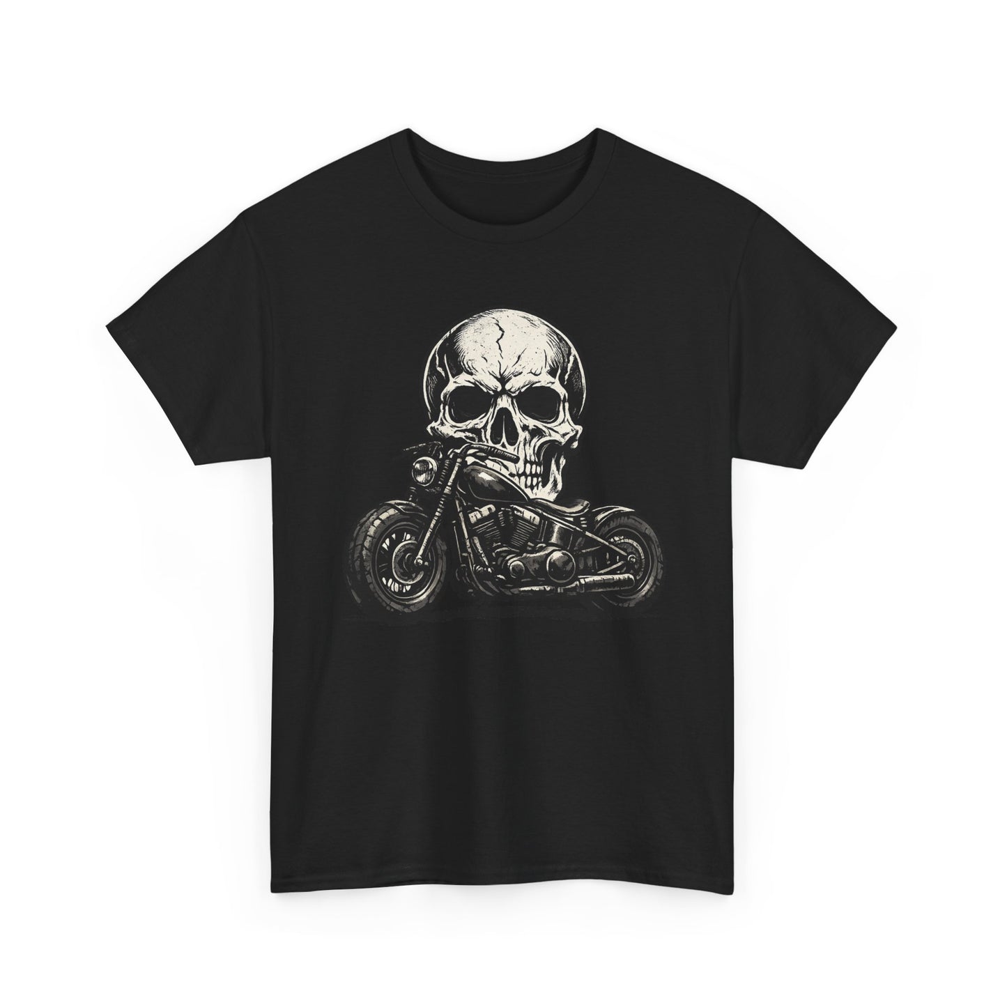 Skull Bobber T-Shirt | Outlaw Biker Motorcycle Graphic