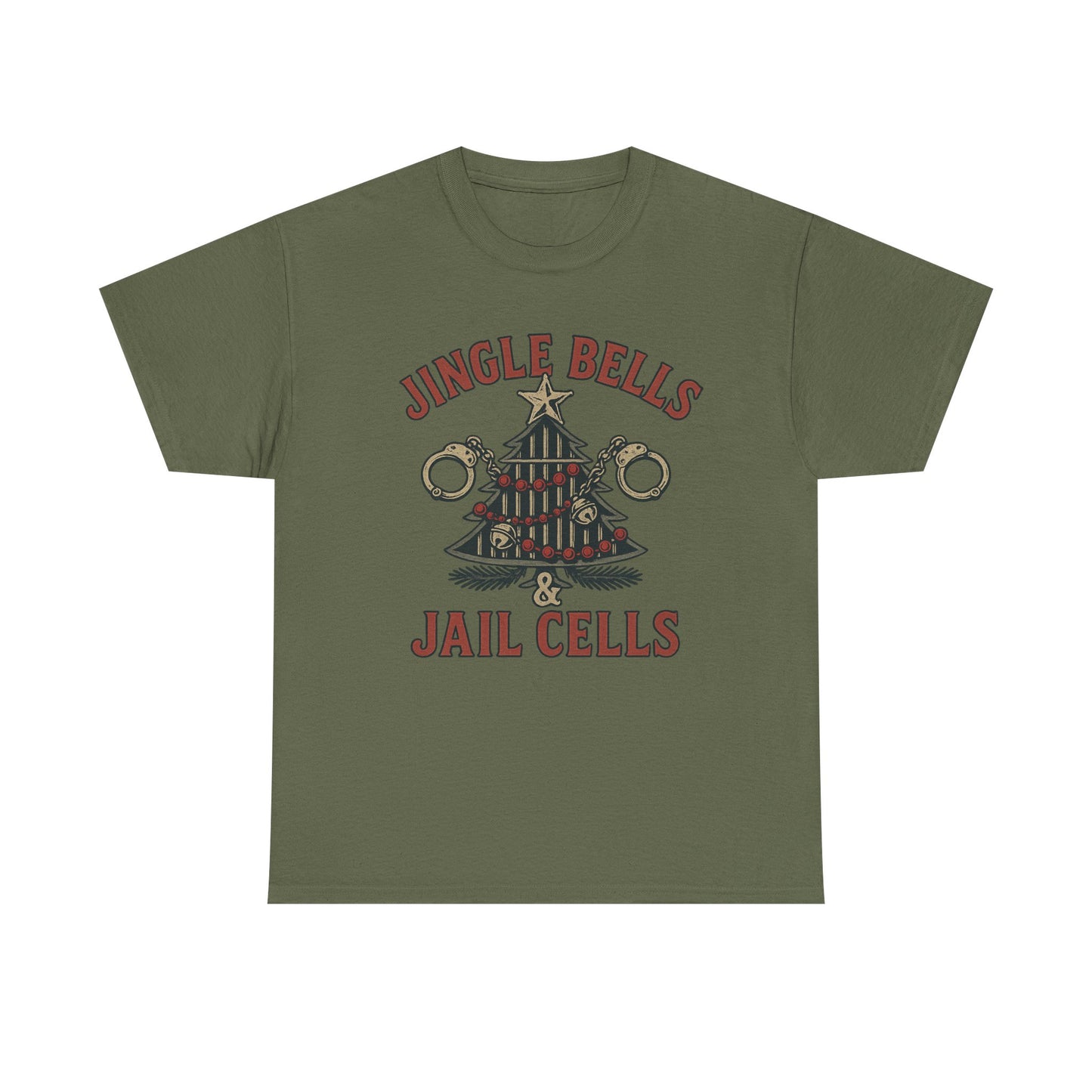 Jingle Bells & Jail Cells – Outlaw Christmas Tee