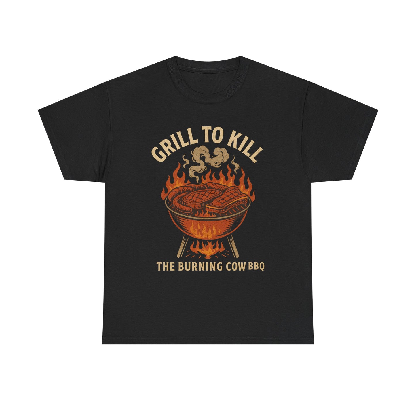 Grill to Kill – The Burning Cow BBQ | Outlaw T-Shirt