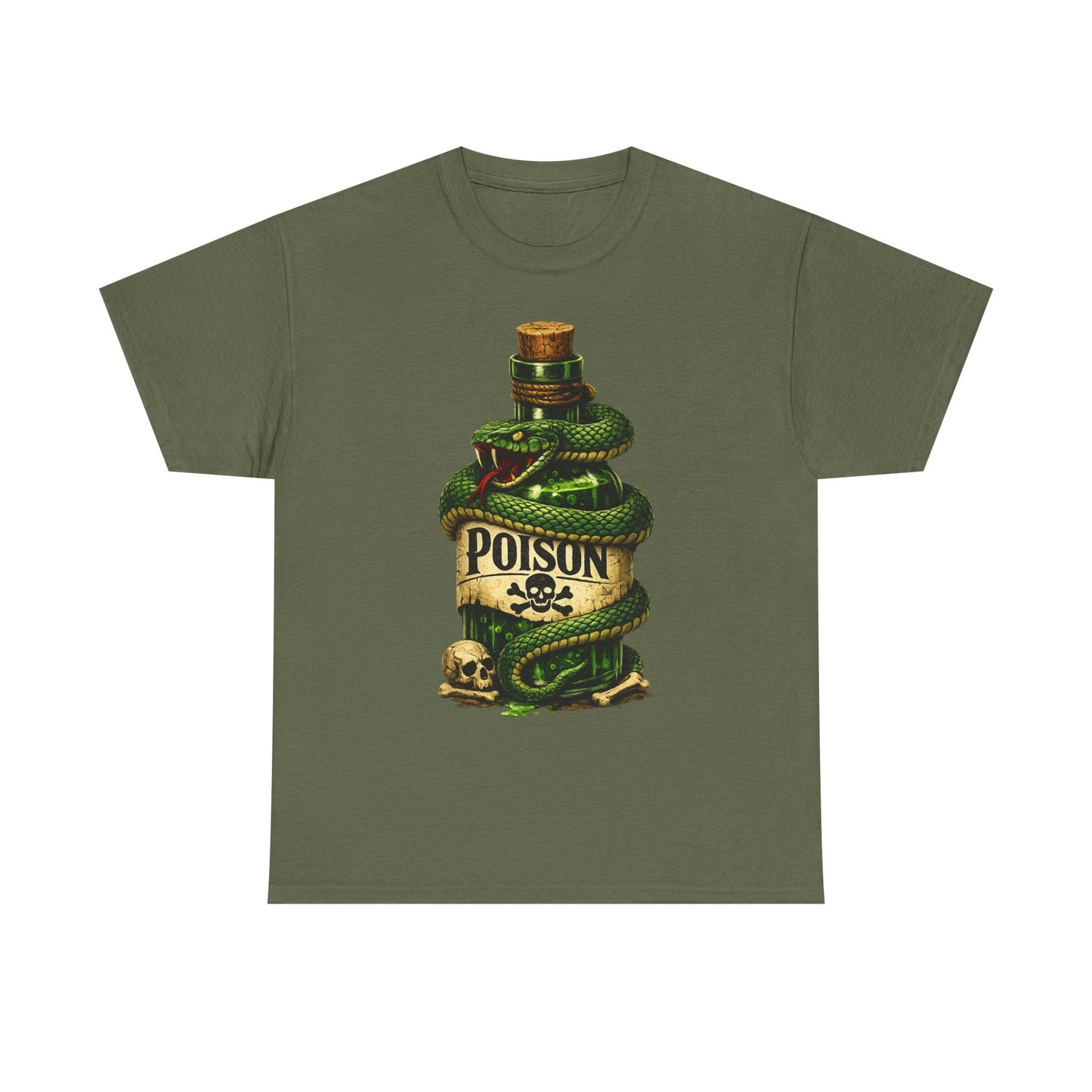 Snakebite Poison T-Shirt | Vintage Snake Bottle Design