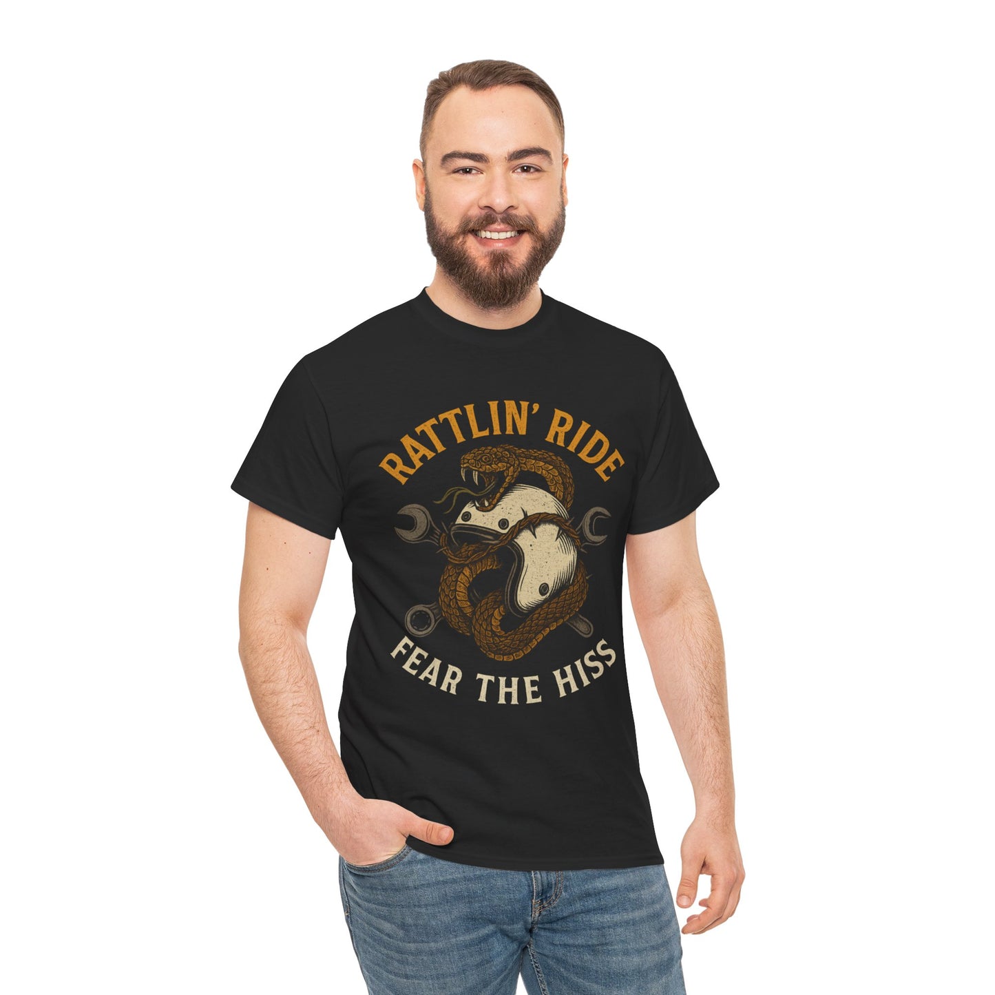 Rattlin’ Ride – Fear the Hiss - Unisex Heavy Cotton Tee