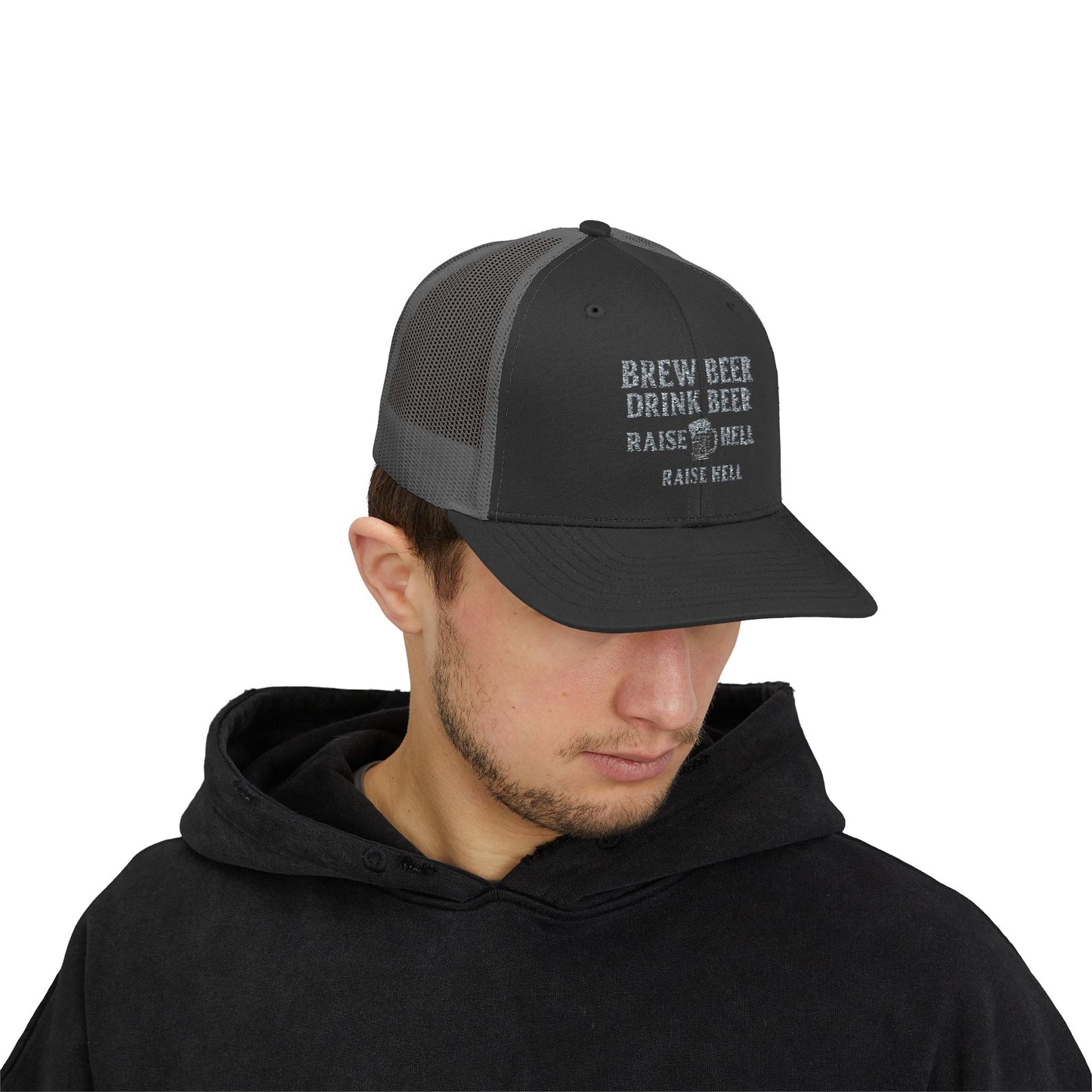 Brew Beer, Drink Beer, Raise Hell – Trucker Cap