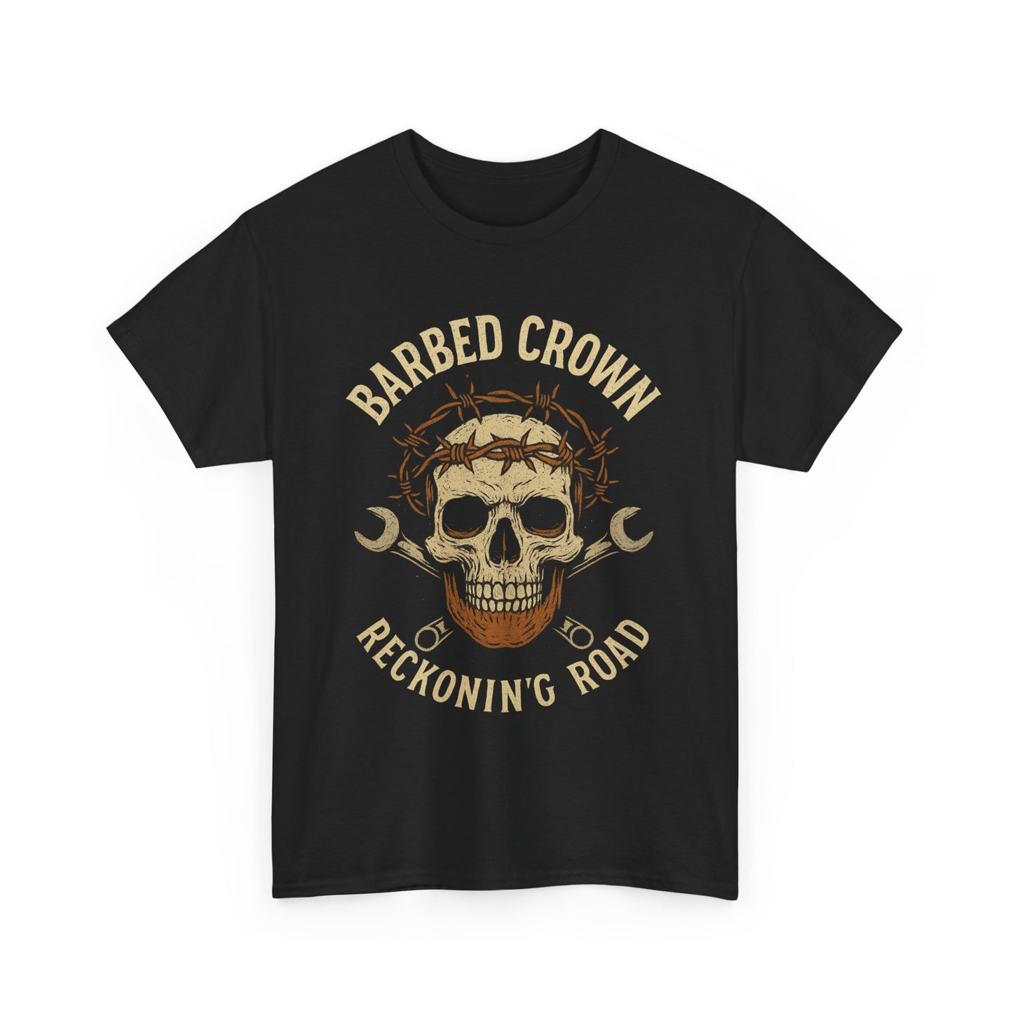 Outlaw Heart – Vintage Engine Emblem - Unisex Heavy Cotton Tee