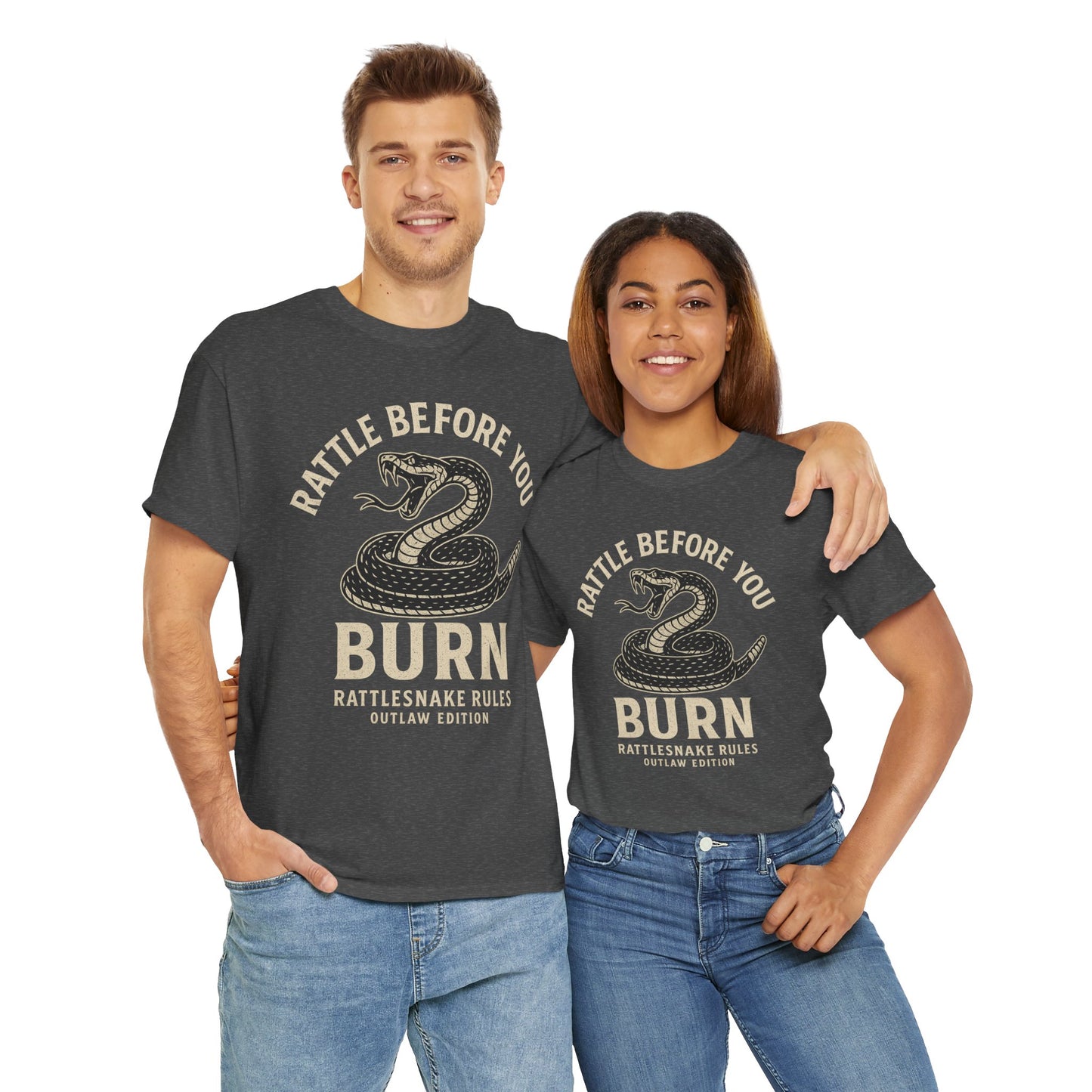 Rattle Before You Burn - Unisex Heavy Cotton Tee