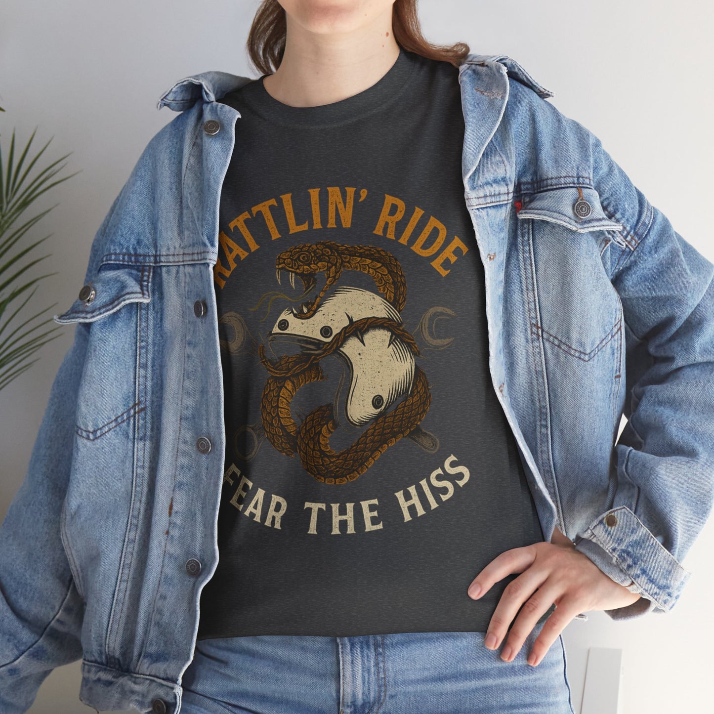 Rattlin’ Ride – Fear the Hiss - Unisex Heavy Cotton Tee