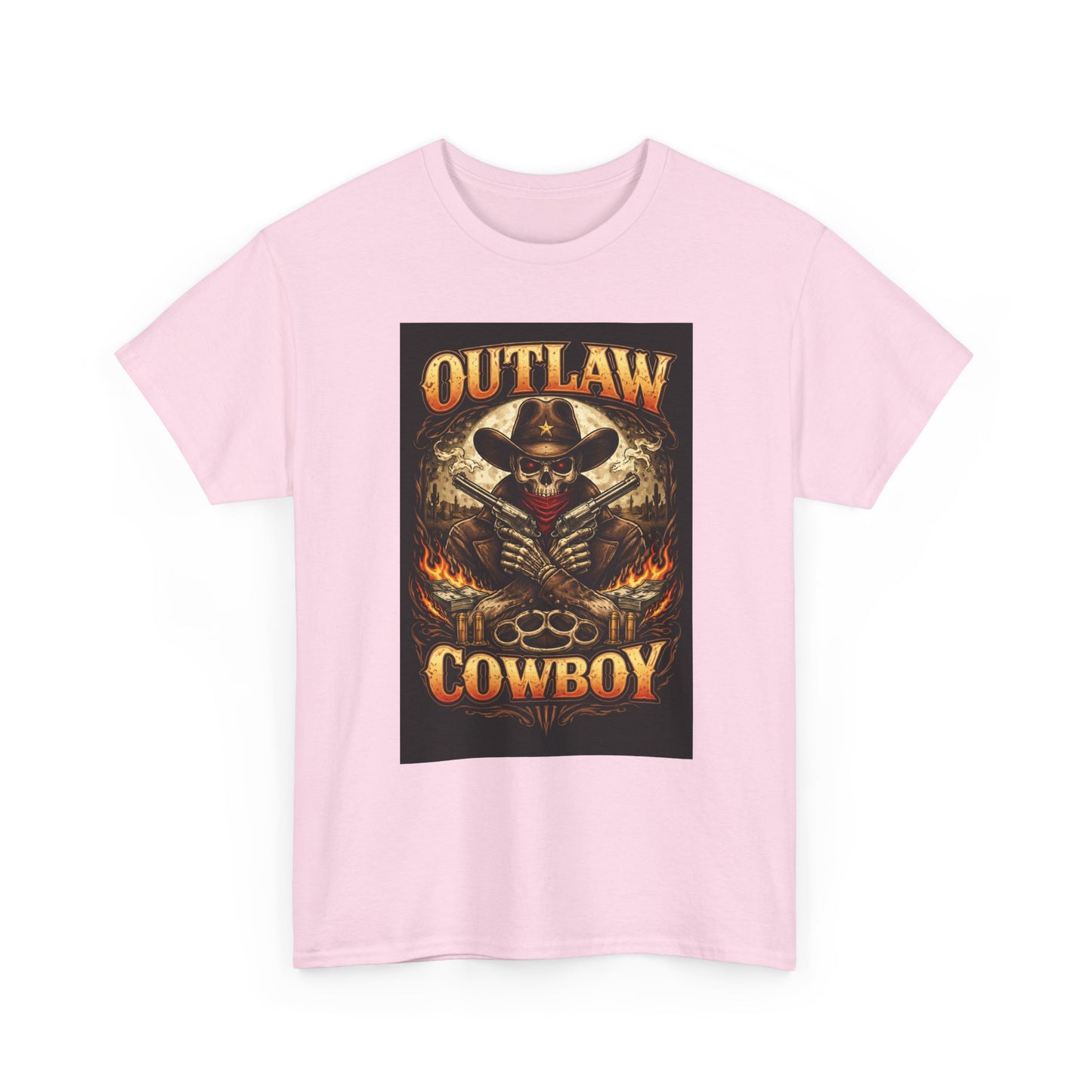 Outlaw Cowboy T-Shirt | Skeleton Western Graphic Tee