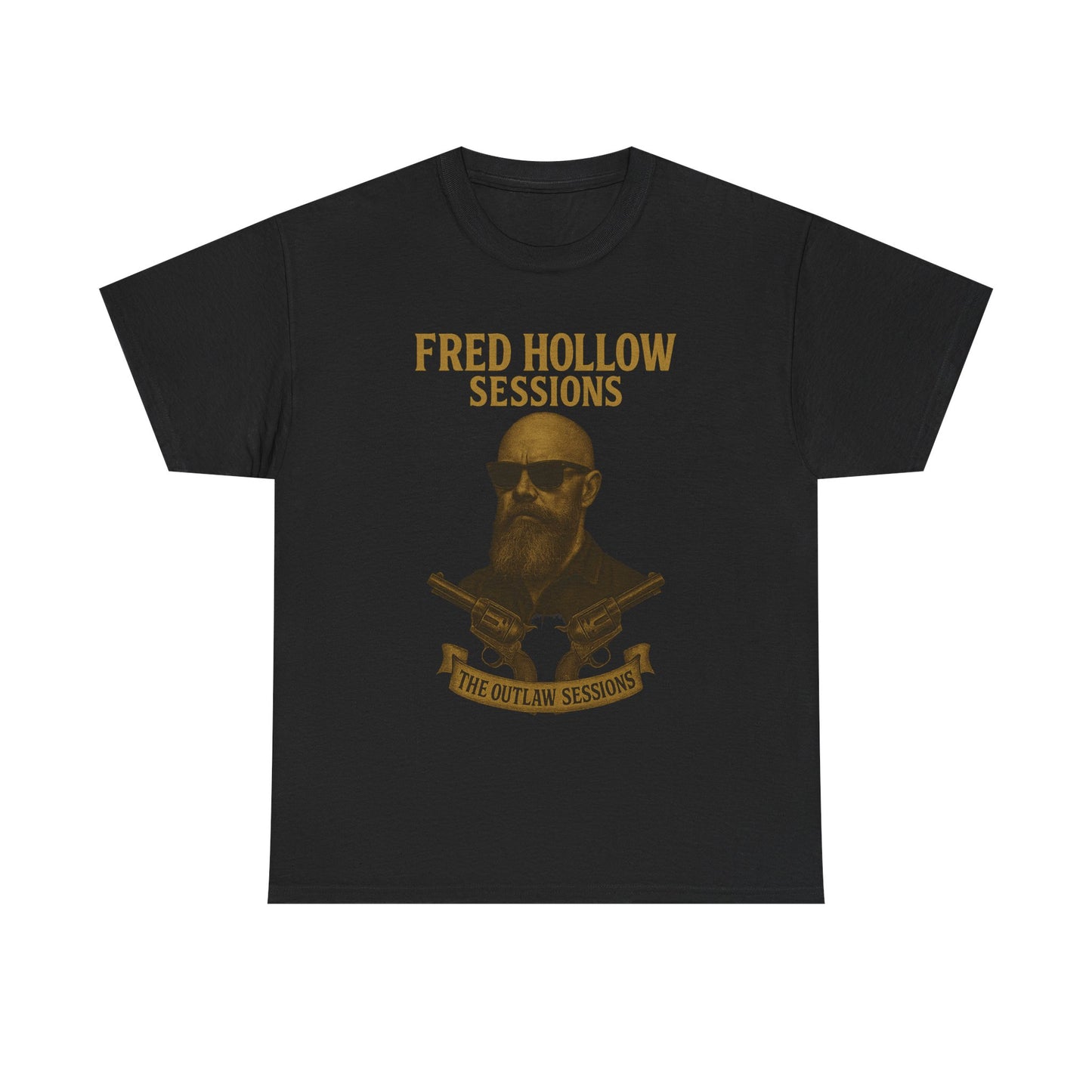 Fred Hollow – The Outlaw Sessions: Railroad Saint -Unisex Heavy Cotton Tee