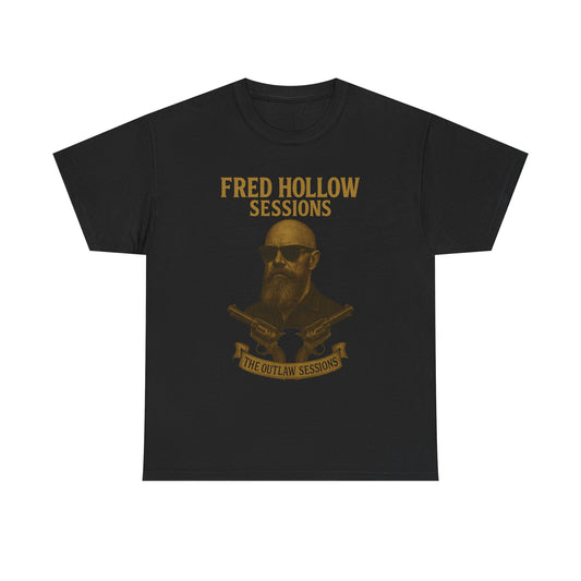 Fred Hollow – The Outlaw Sessions: Railroad Saint -Unisex Heavy Cotton Tee