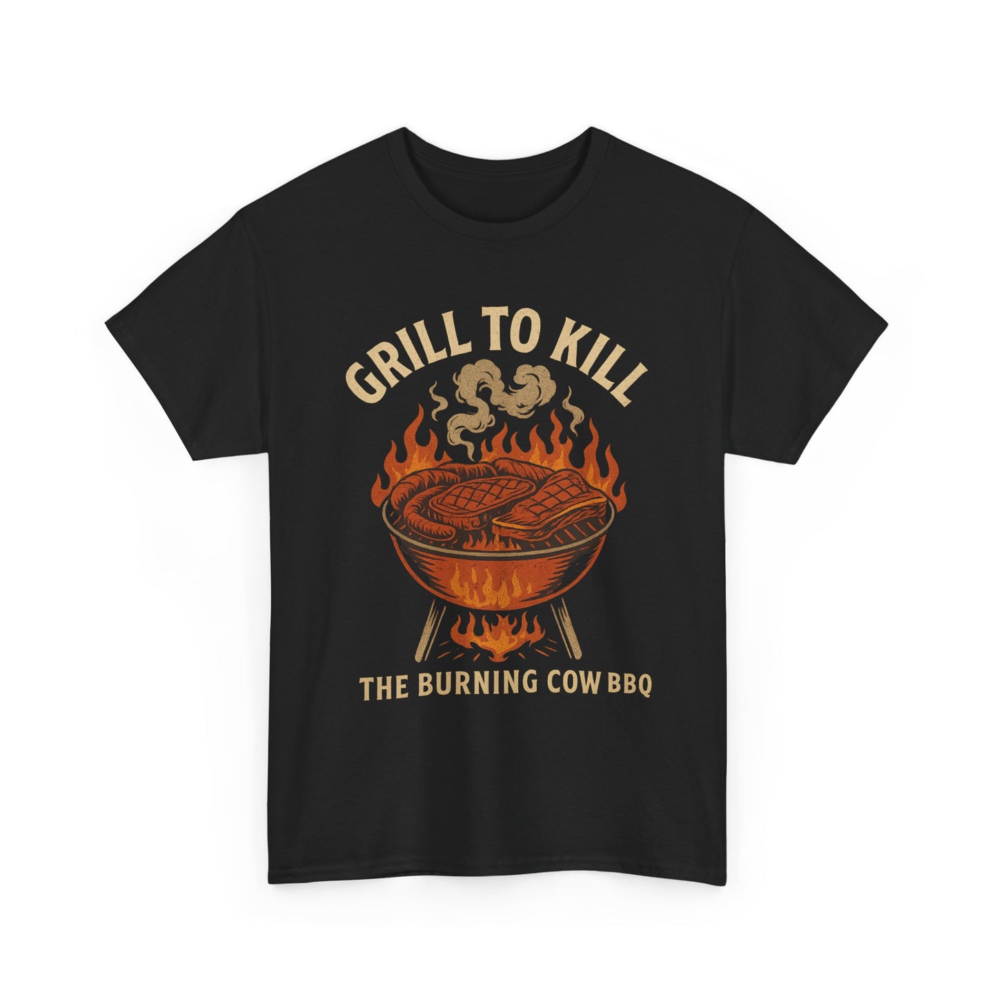 Grill to Kill – The Burning Cow BBQ | Outlaw T-Shirt