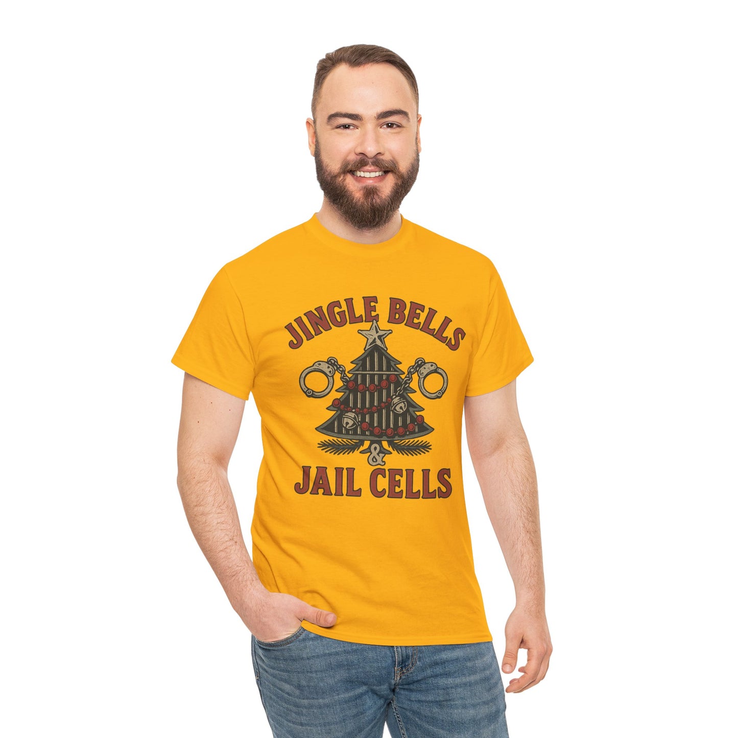 Jingle Bells & Jail Cells – Outlaw Christmas Tee