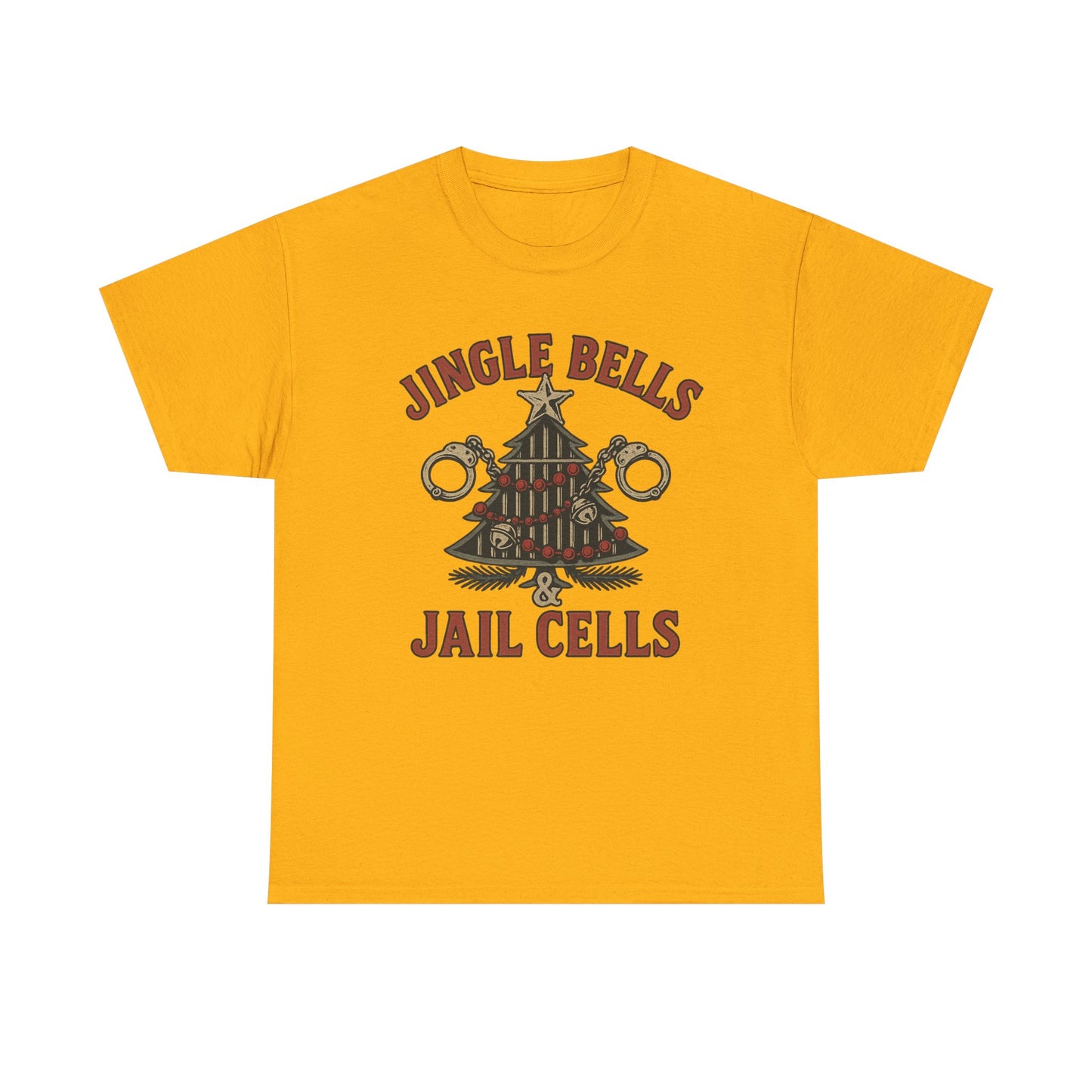 Jingle Bells & Jail Cells – Outlaw Christmas Tee