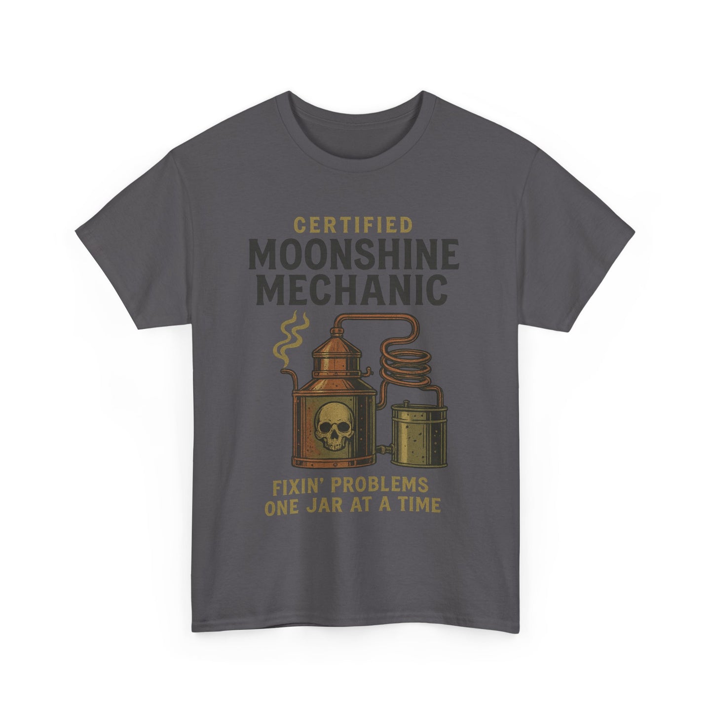 Moonshine Mechanic- Unisex Heavy Cotton Tee