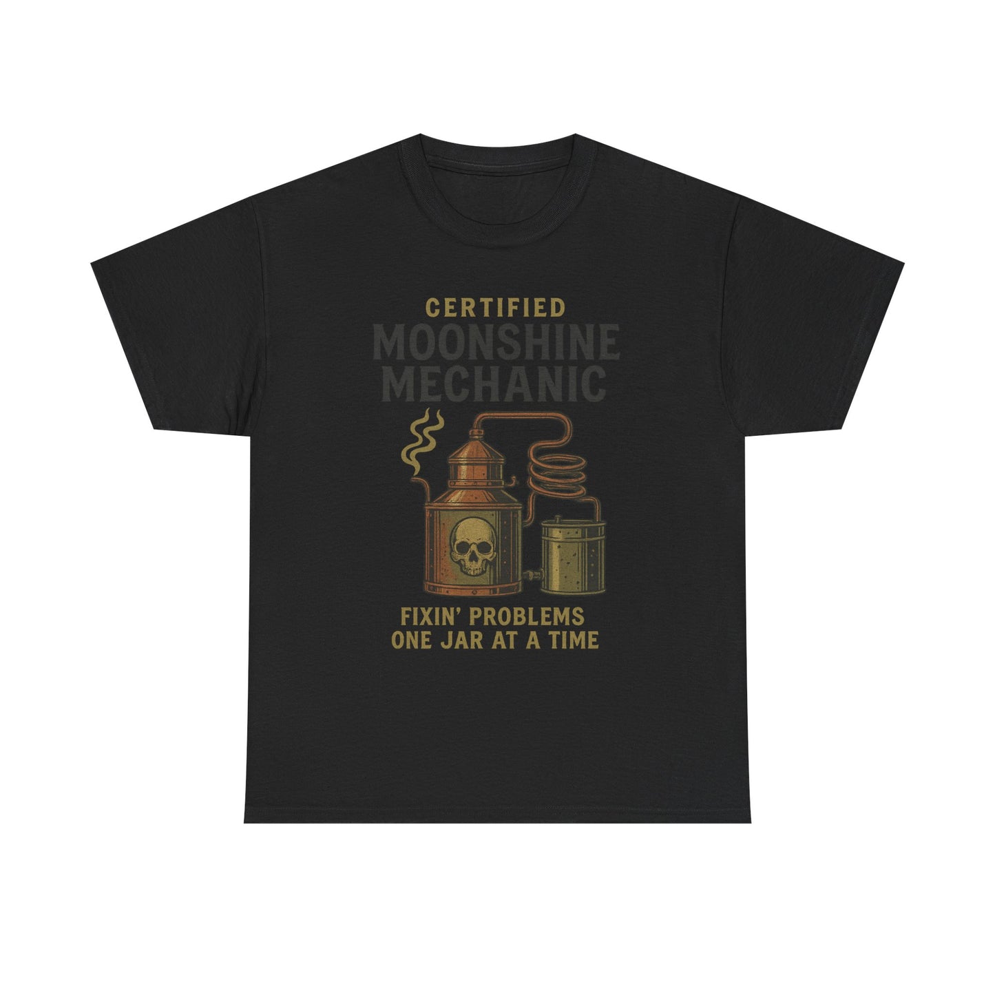 Moonshine Mechanic- Unisex Heavy Cotton Tee
