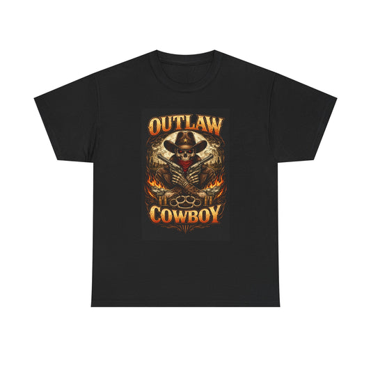 Outlaw Cowboy T-Shirt | Skeleton Western Graphic Tee